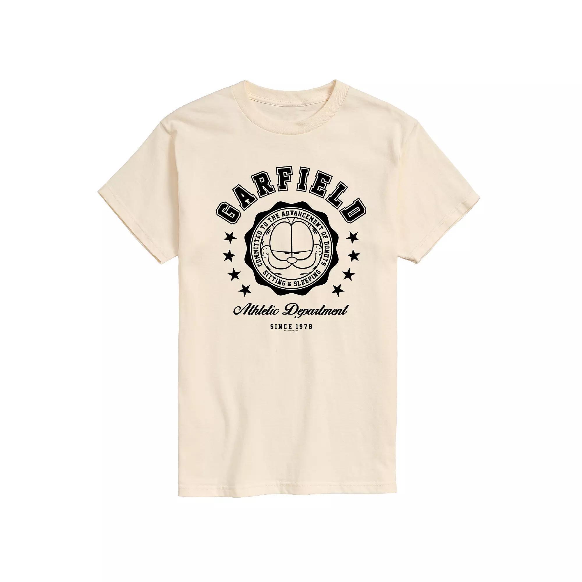 Mens Garfield Varsity Seal Graphic Tee Product Image