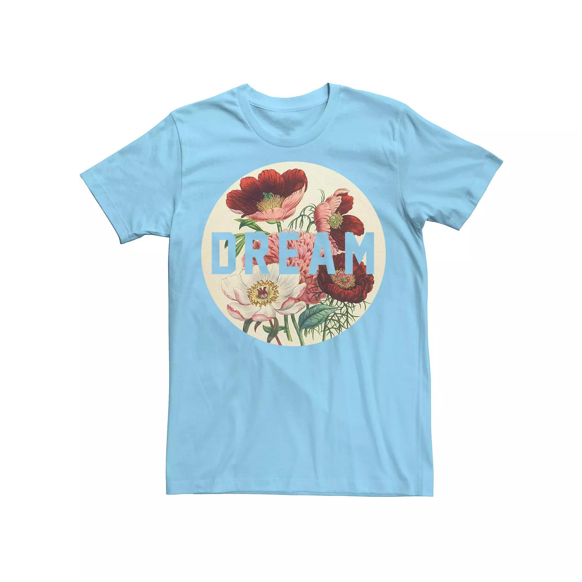 Men's Dream Circle Flower Fill Tee, Size: 3XL, Light Blue Product Image