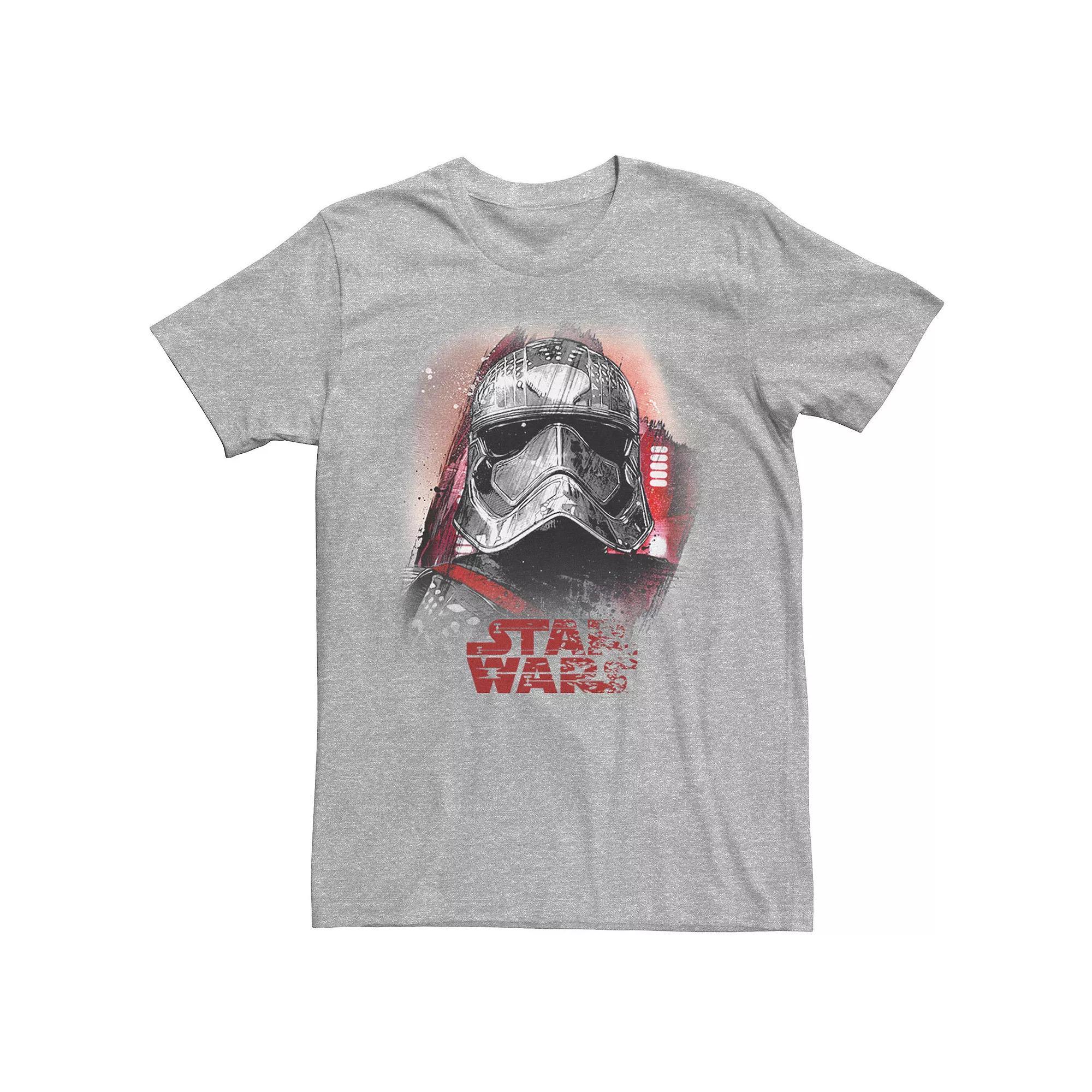 Men's Star Wars Last Jedi Captain Phasma Distress Tee, Size: XXL, Silver Product Image