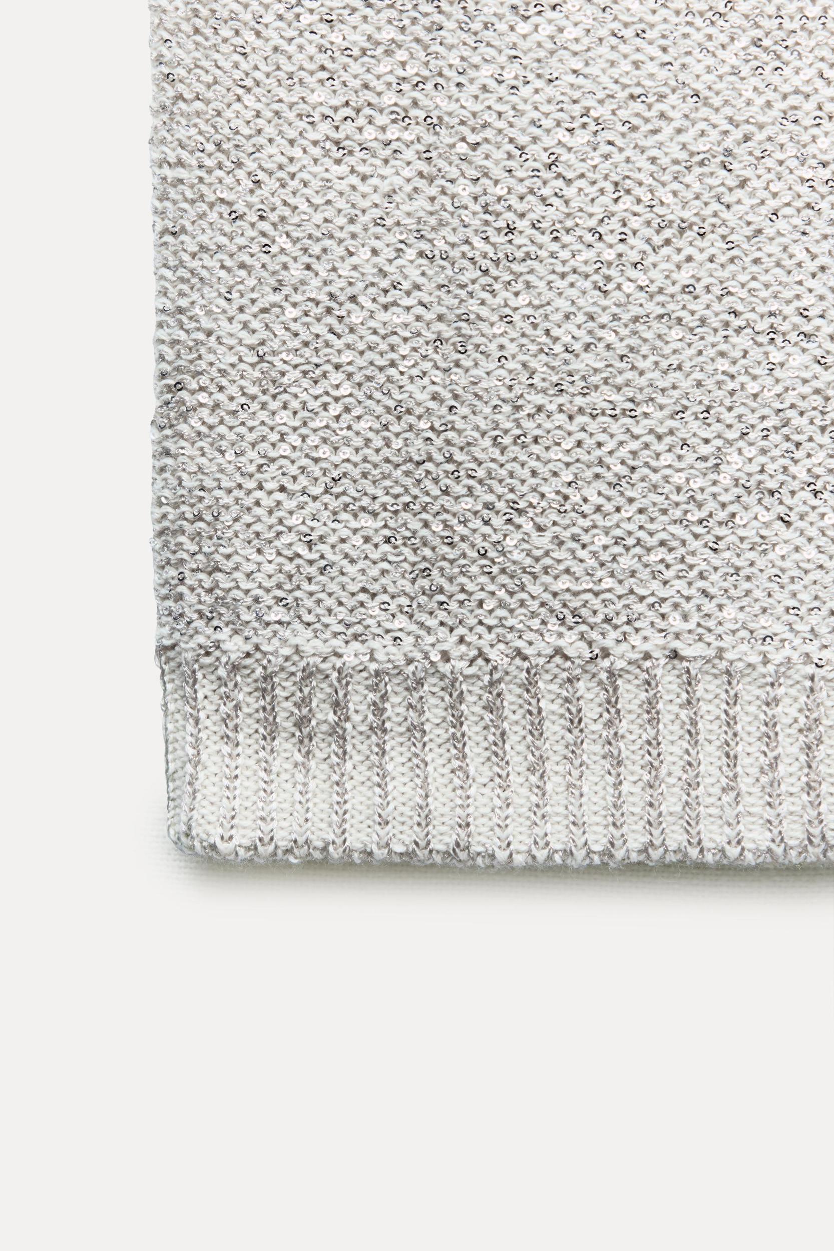 SEQUIN KNIT TOP Product Image
