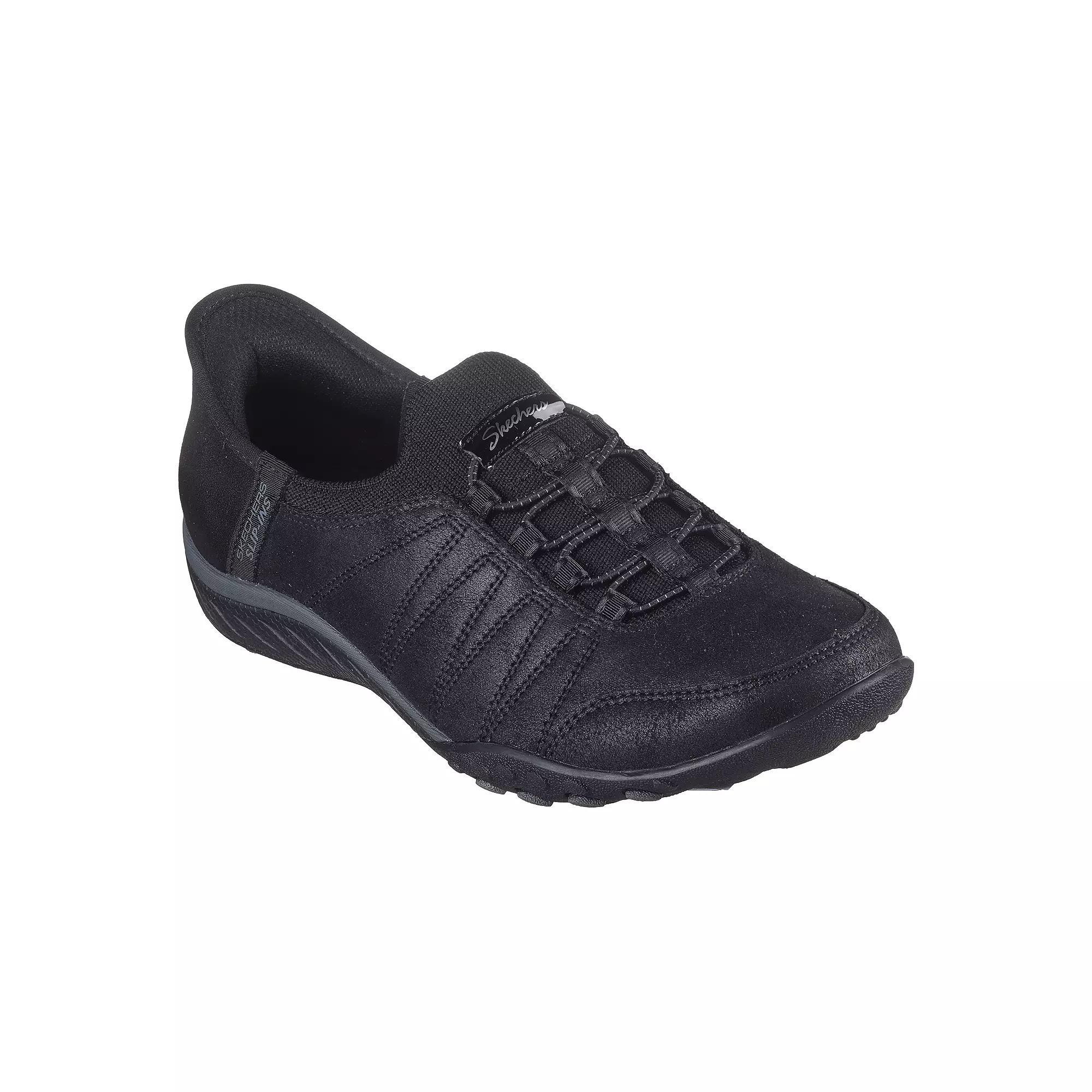 Skechers Hands Free Slip-ins® Relaxed Fit® Breathe Easy Home Body Women's Shoes, Size: 7.5, Black Product Image