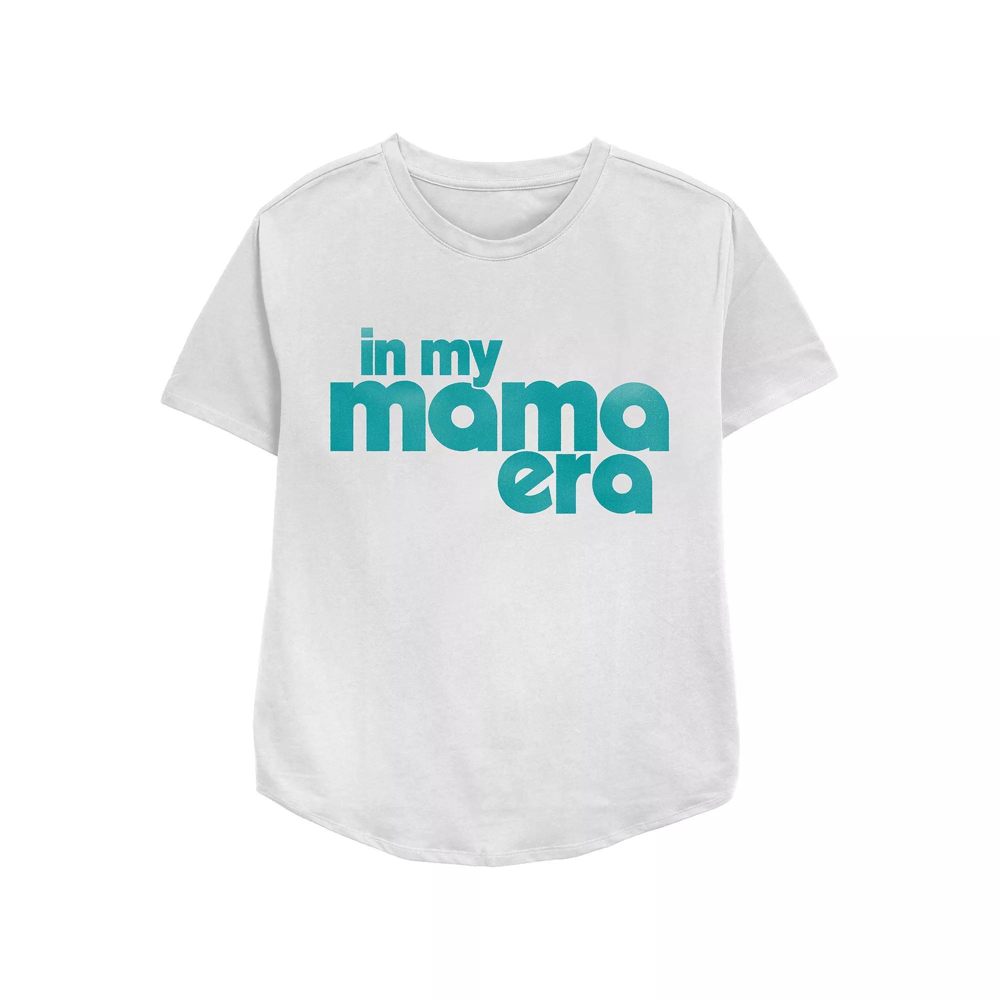 Women's In My Mama Era Relaxed Fit Graphic Tee, Size: XS, Black Product Image