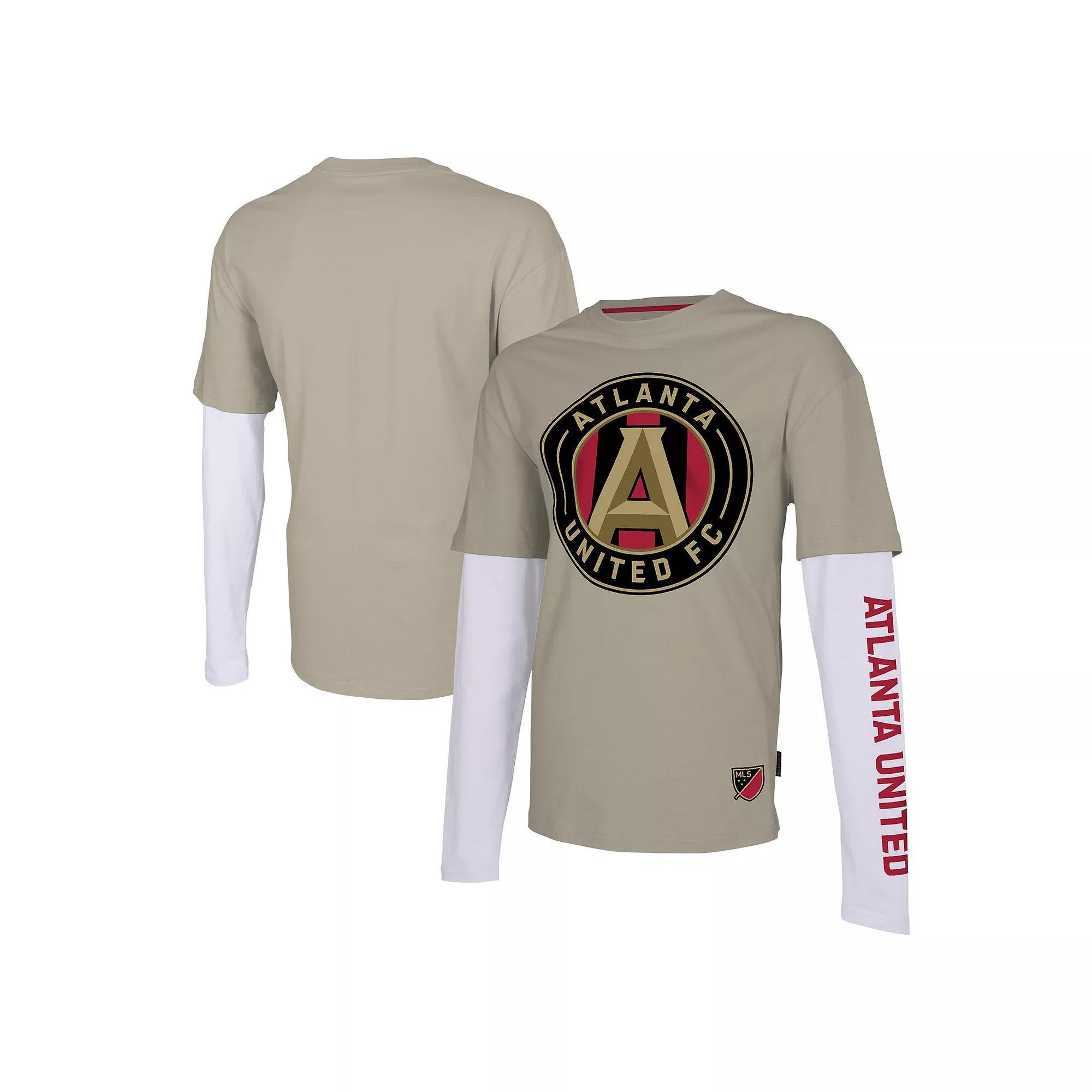 Men's Stadium Essentials Tan Atlanta United FC Status Long Sleeve T-Shirt, Size: Small, Atu Team Product Image