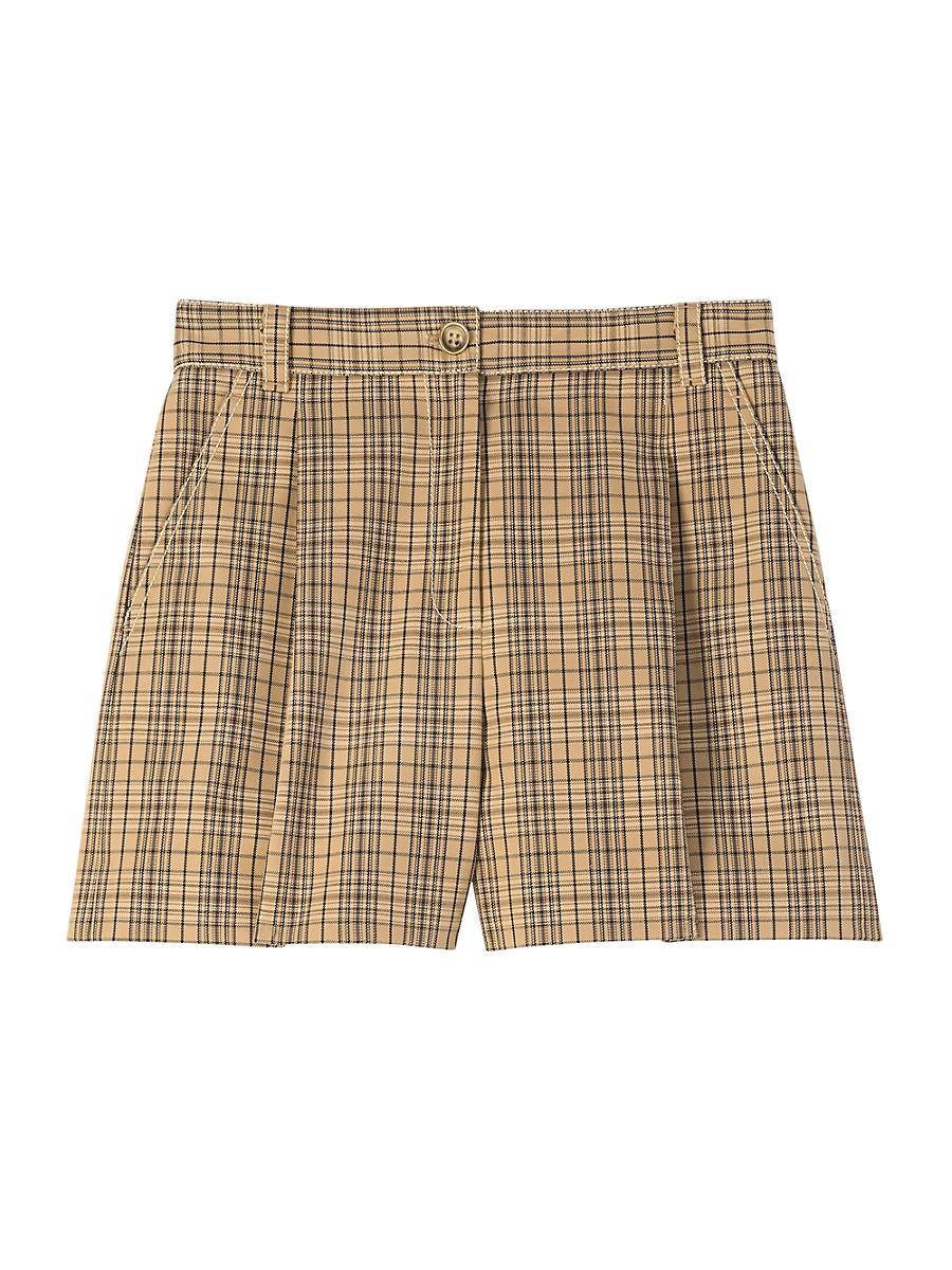 Womens Collection Line Technical Plaid Shorts Product Image