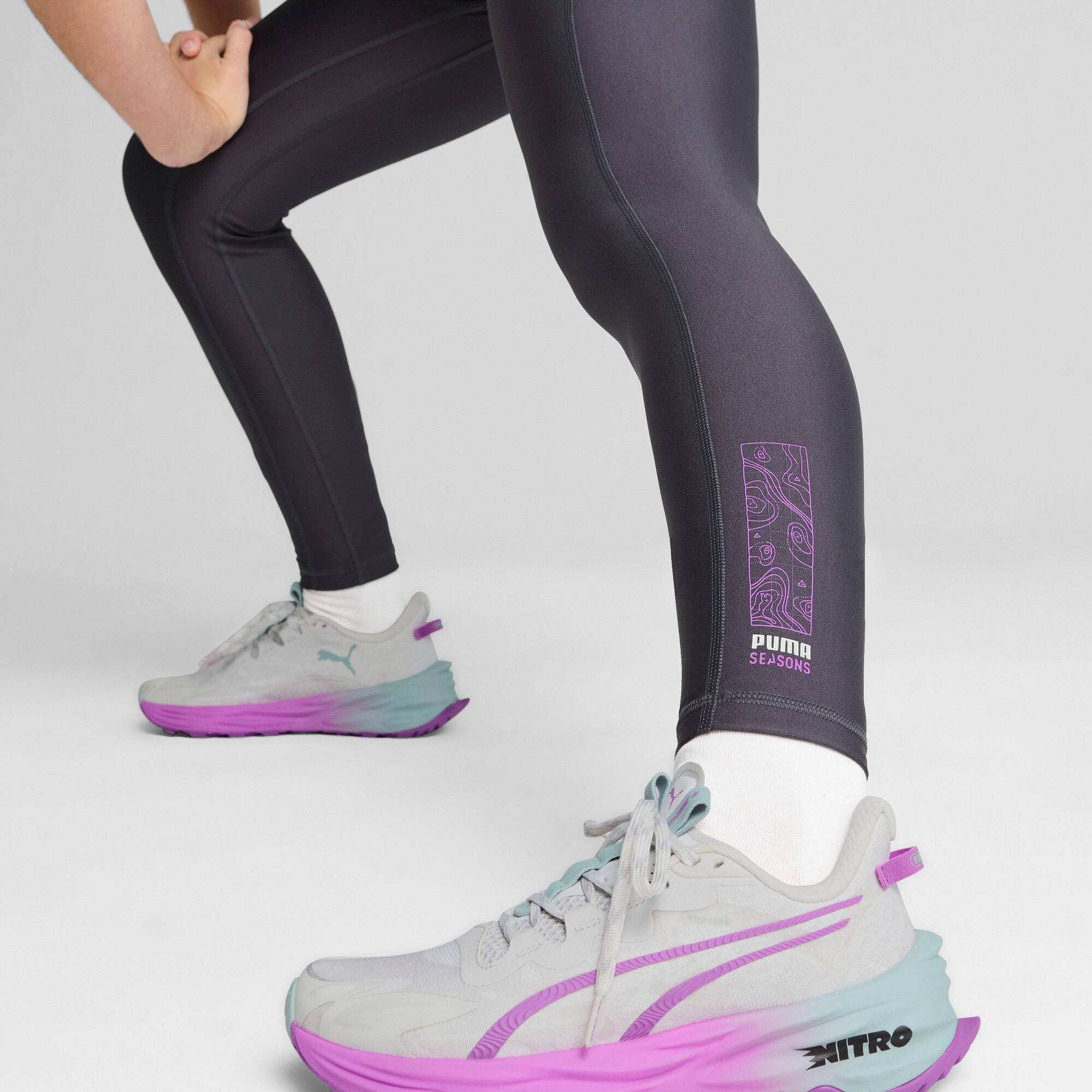 PUMA SEASONS Trail Running Women's Tights in Grey Product Image