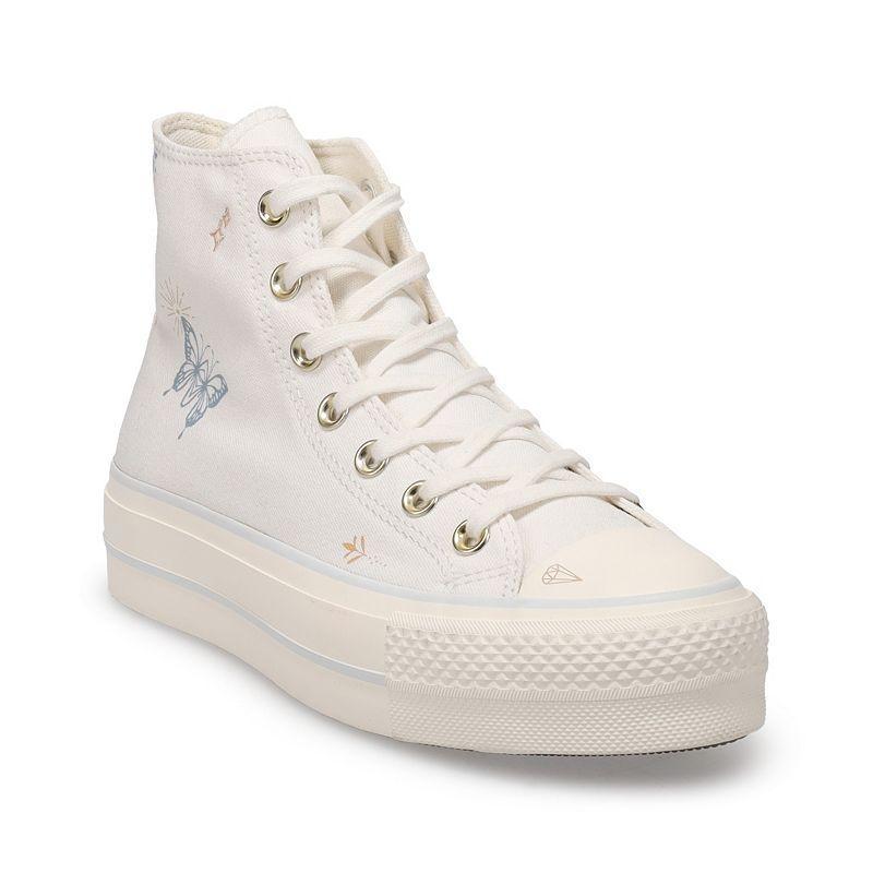 Womens Converse Chuck Taylor All Star Lift High-Top Sneaker - Egret / Cherries Product Image