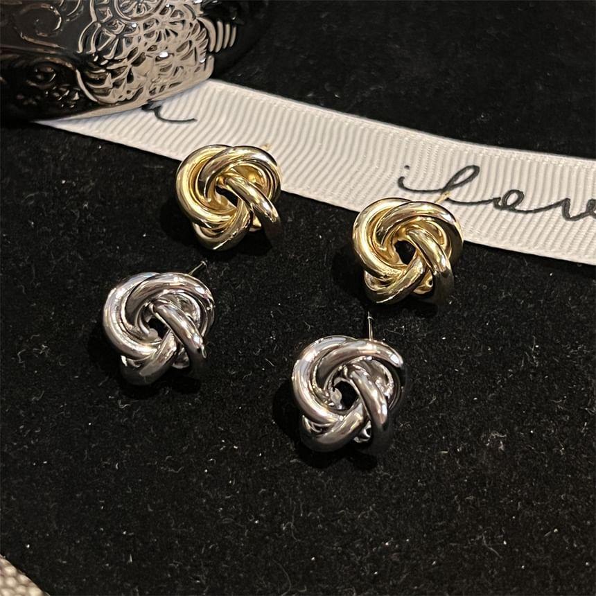 Alloy Knot Earrings Product Image