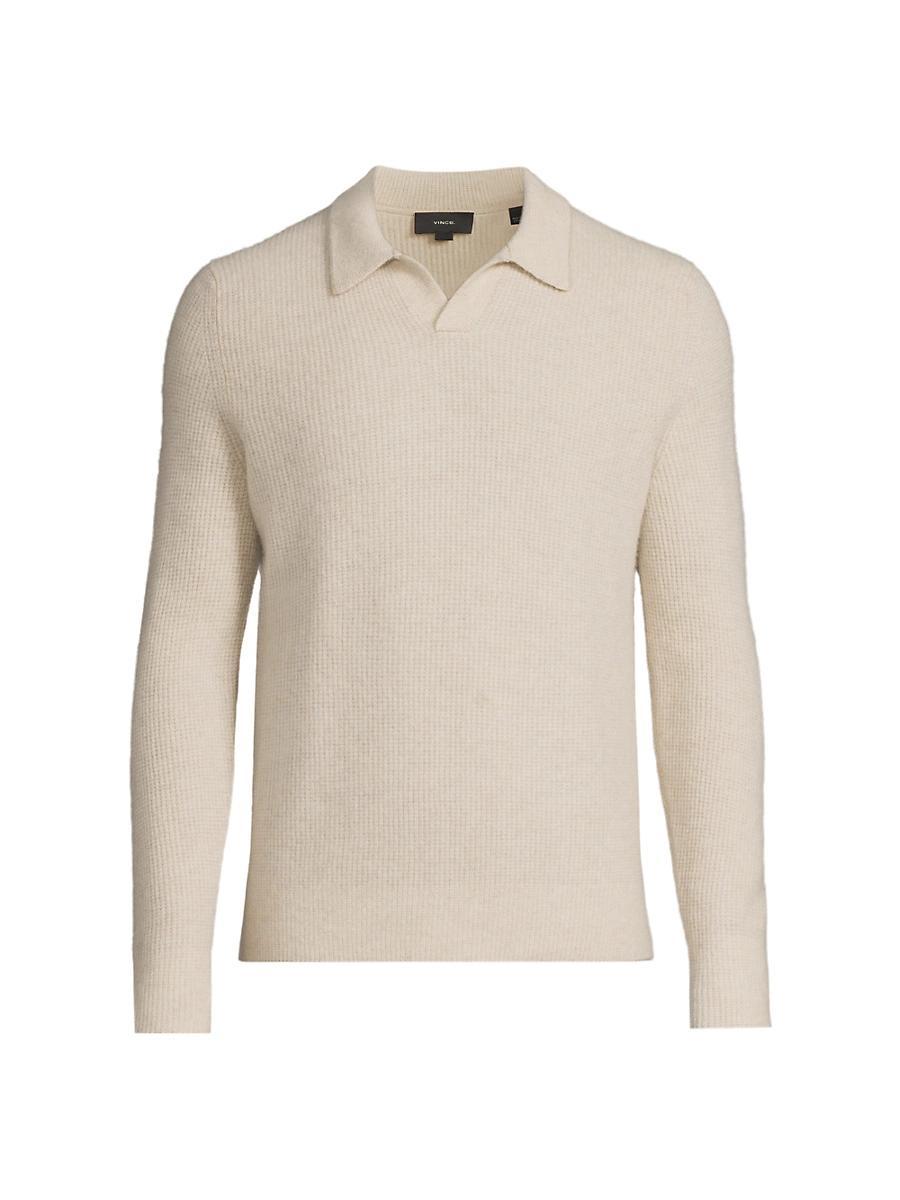 Mens Thermal Cashmere V-Neck Sweater Product Image