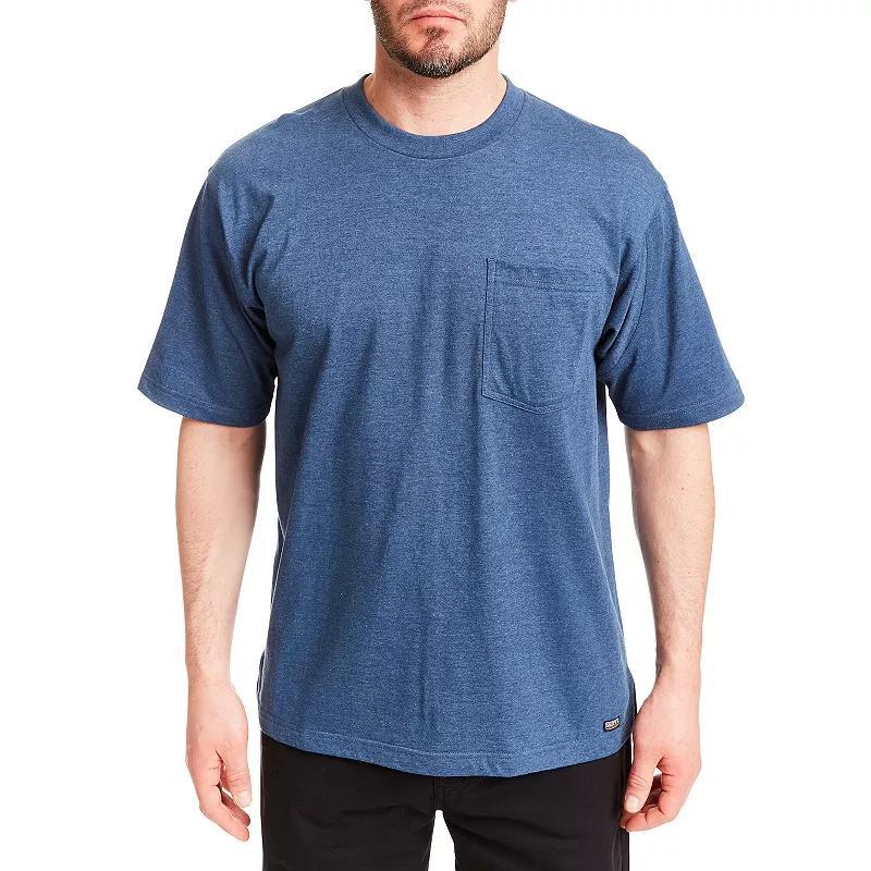 Men's Smith's Workwear Extended-Tail Cotton Crewneck Tee, Size: XL, Green Product Image
