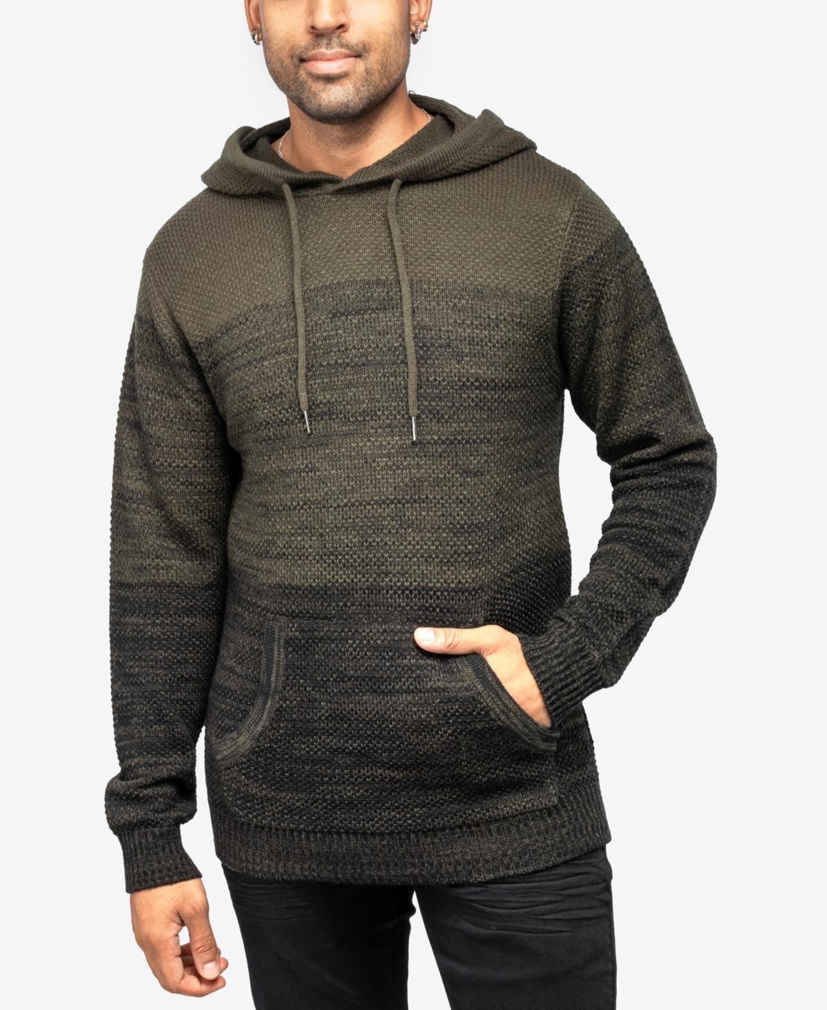 Men's Xray Regular-Fit Colorblock Pullover Hooded Sweater, Size: XXL, White Product Image