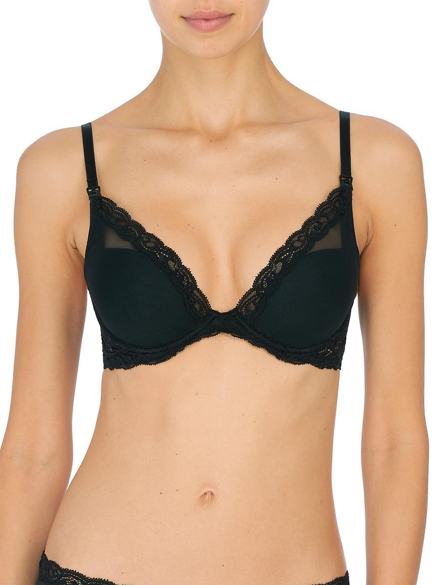 Natori Feathers Plunge Underwire Maternity Nursing Bra Product Image