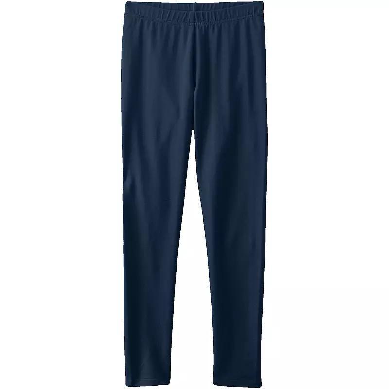 Girls 2-20 Lands' End Tough Cotton Ankle Leggings, Girl's, Size: XXL(18/20), Deep  Blue Product Image