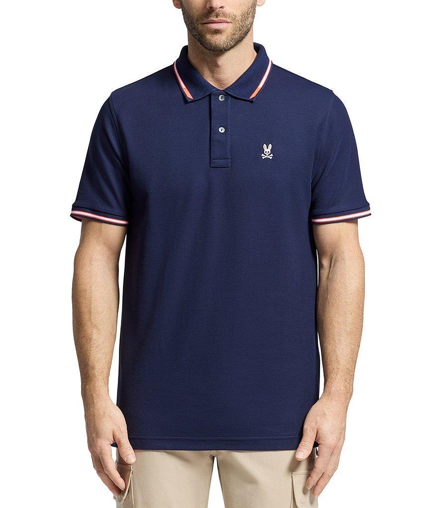 Psycho Bunny Stirling Pique Short Sleeve Polo Shirt Product Image