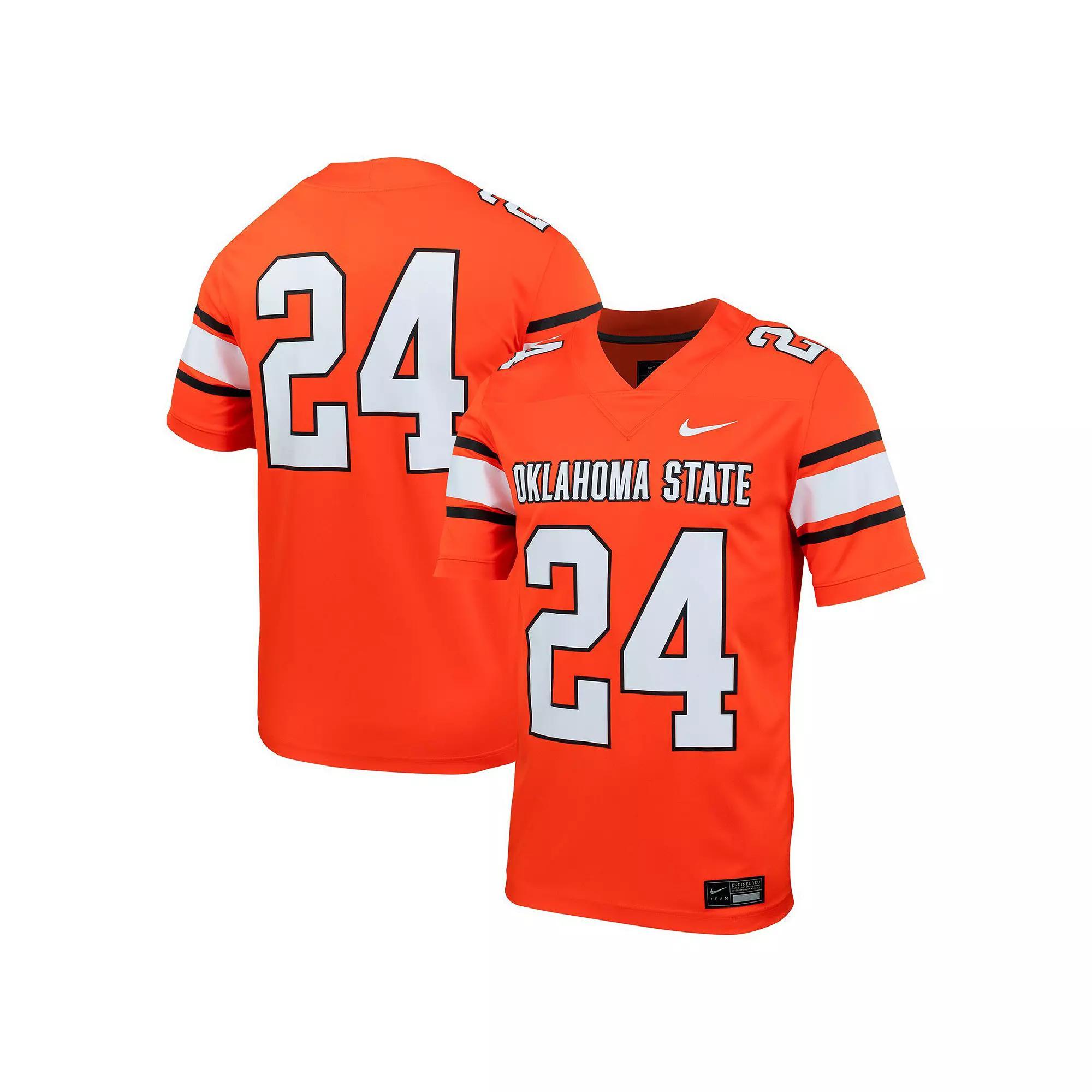 Men's Nike #24 Orange Oklahoma State Cowboys Untouchable Football Jersey, Size: Large Product Image