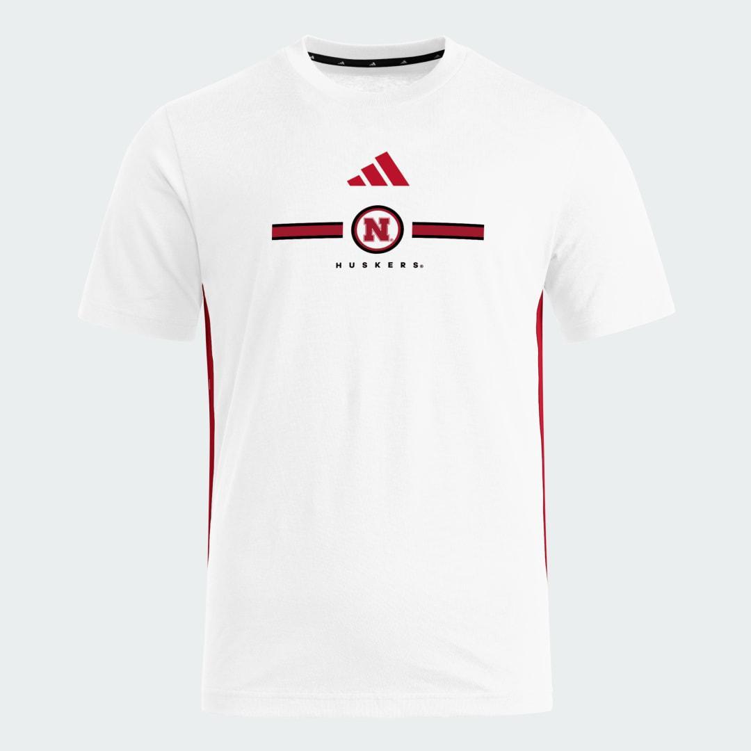 adidas Texas A&M Aggies Essentials 3-Stripes Tee White L Mens Product Image