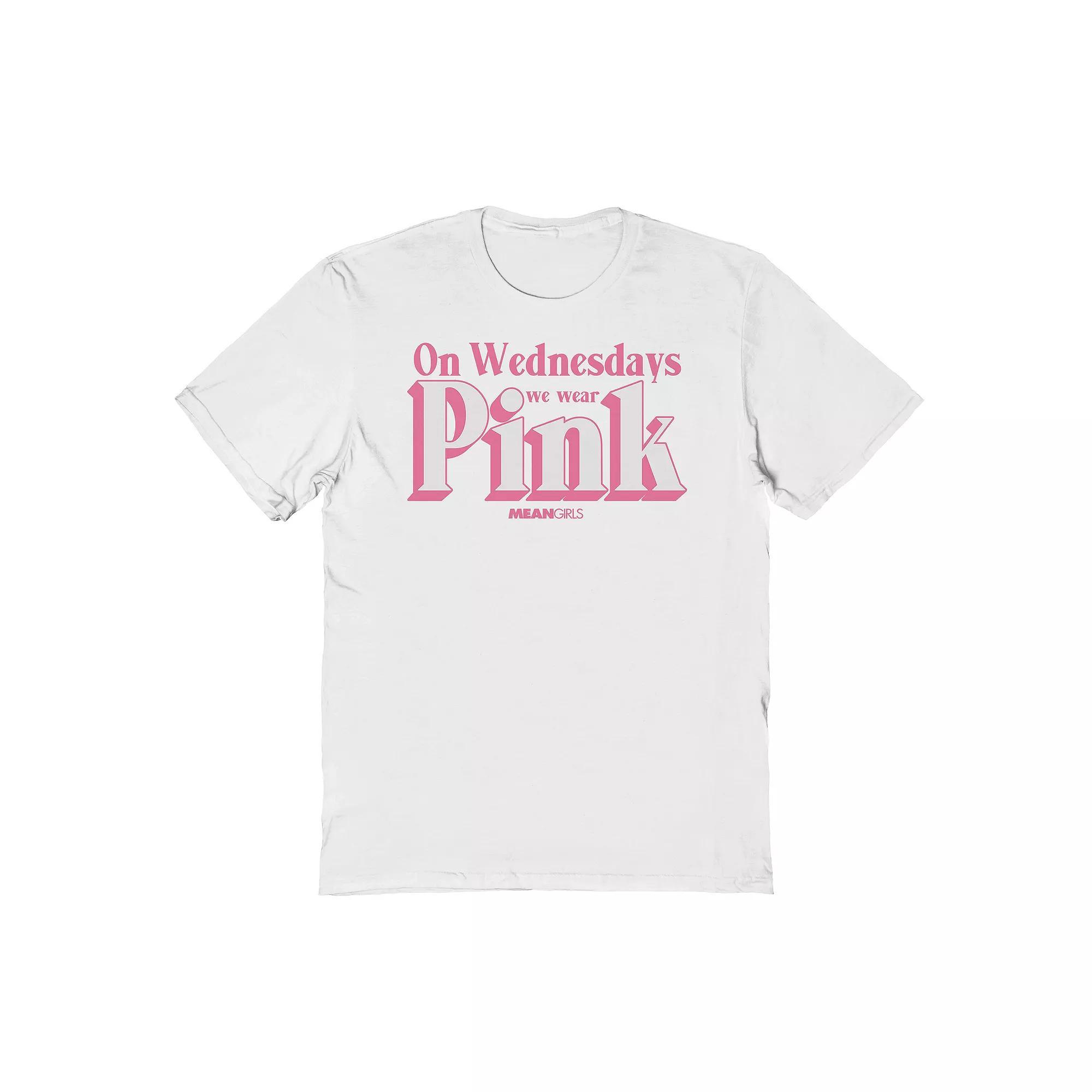 Mens On Wednesdays We Wear Pink Graphic Tee Product Image