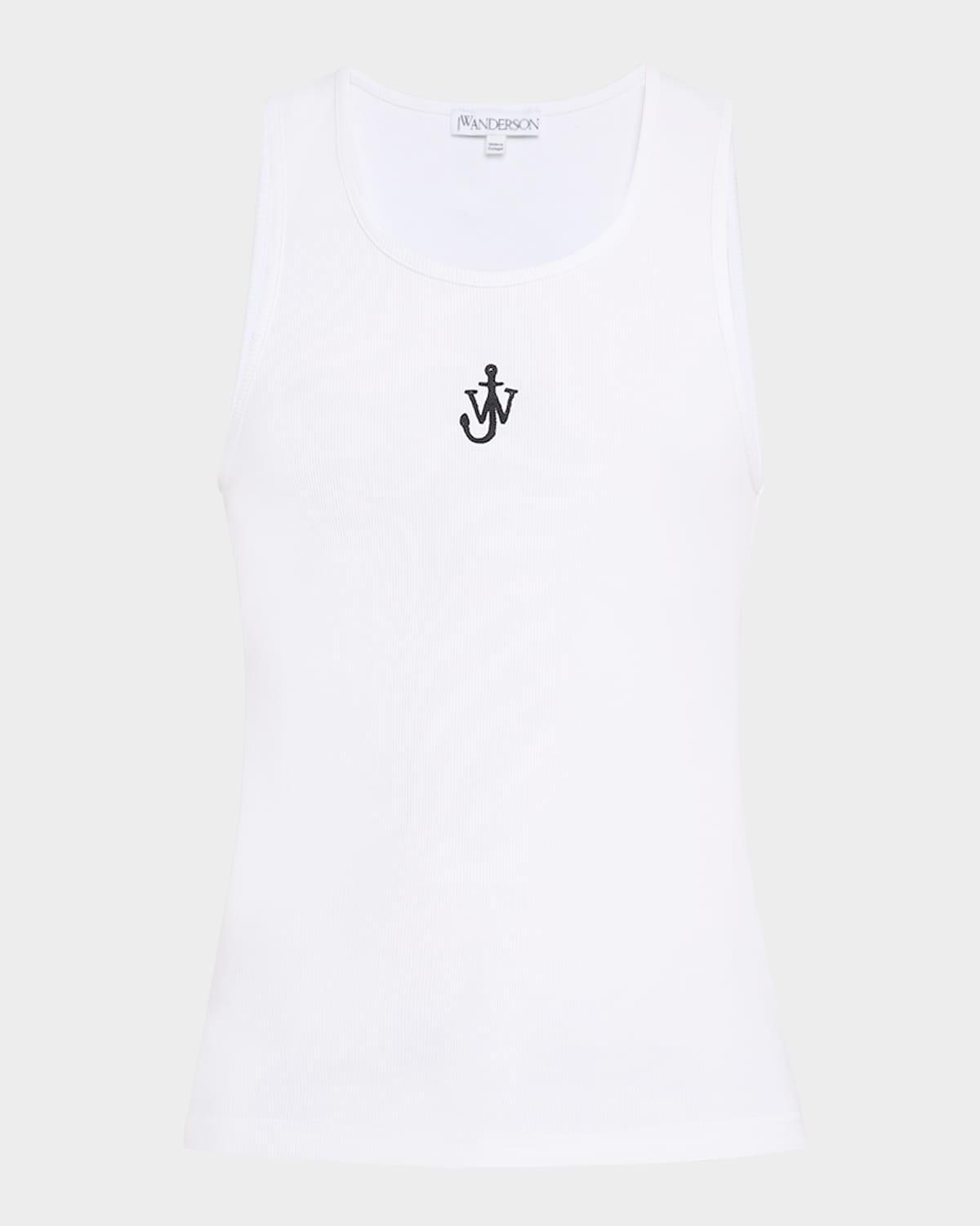 Mens Anchor Ribbed Tank Top Product Image
