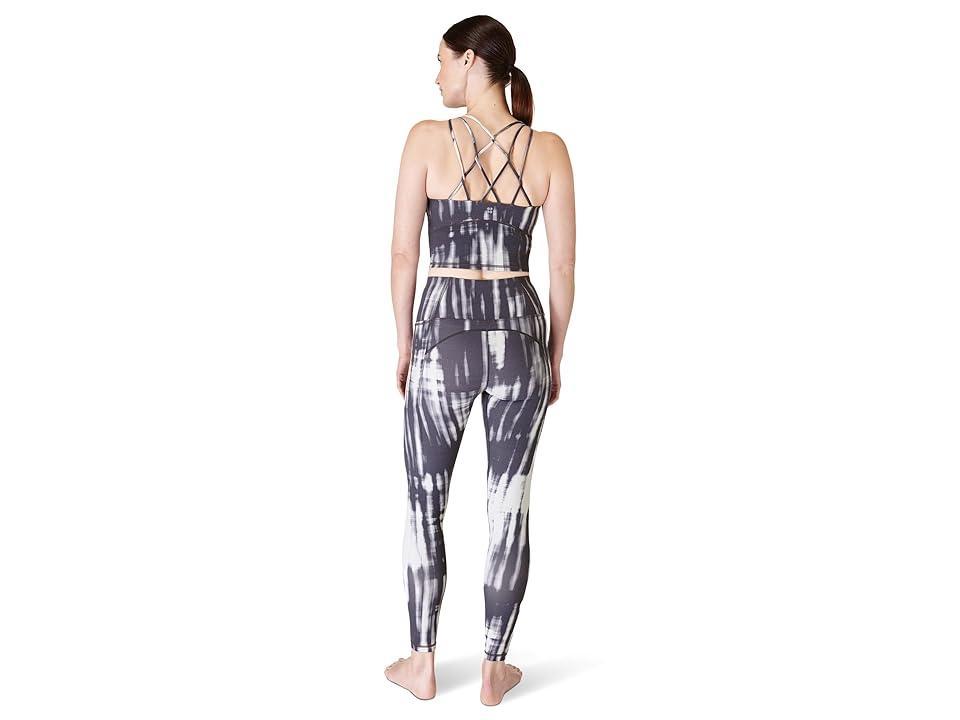 Sweaty Betty Super Soft Crop Strappy Back Workout Tank (Grey Bokeh Print) Women's Clothing Product Image
