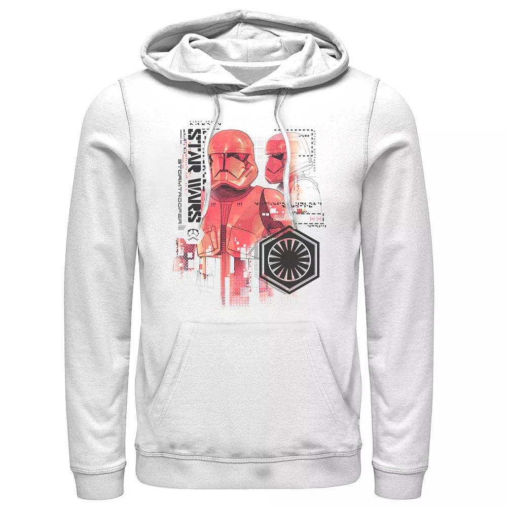 Mens Star Wars The Rise of Skywalker Sith Trooper Schematic Pullover Hoodie Product Image