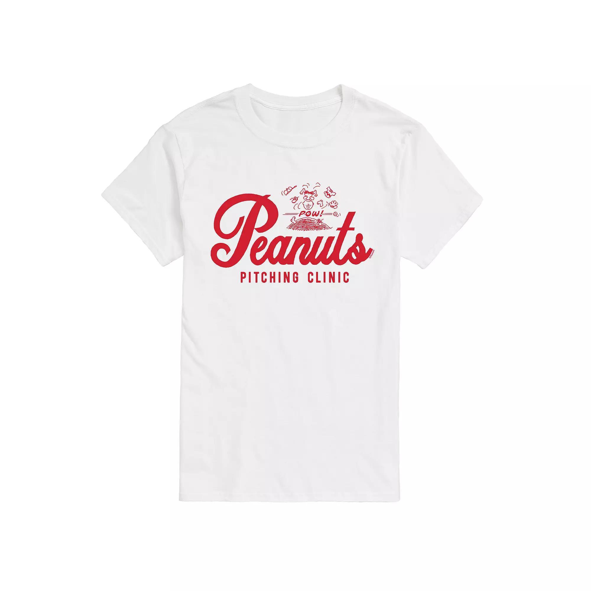 Big & Tall Peanuts Pitching Clinic Tee, Mens Product Image