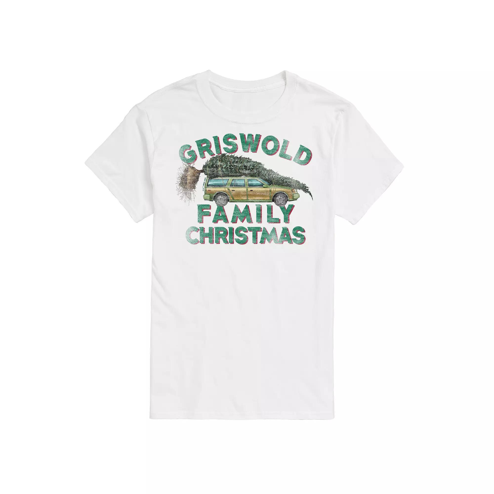 Men's National Lampoon's Christmas Vacation Tree Graphic Tee, Size: XXL, White Product Image