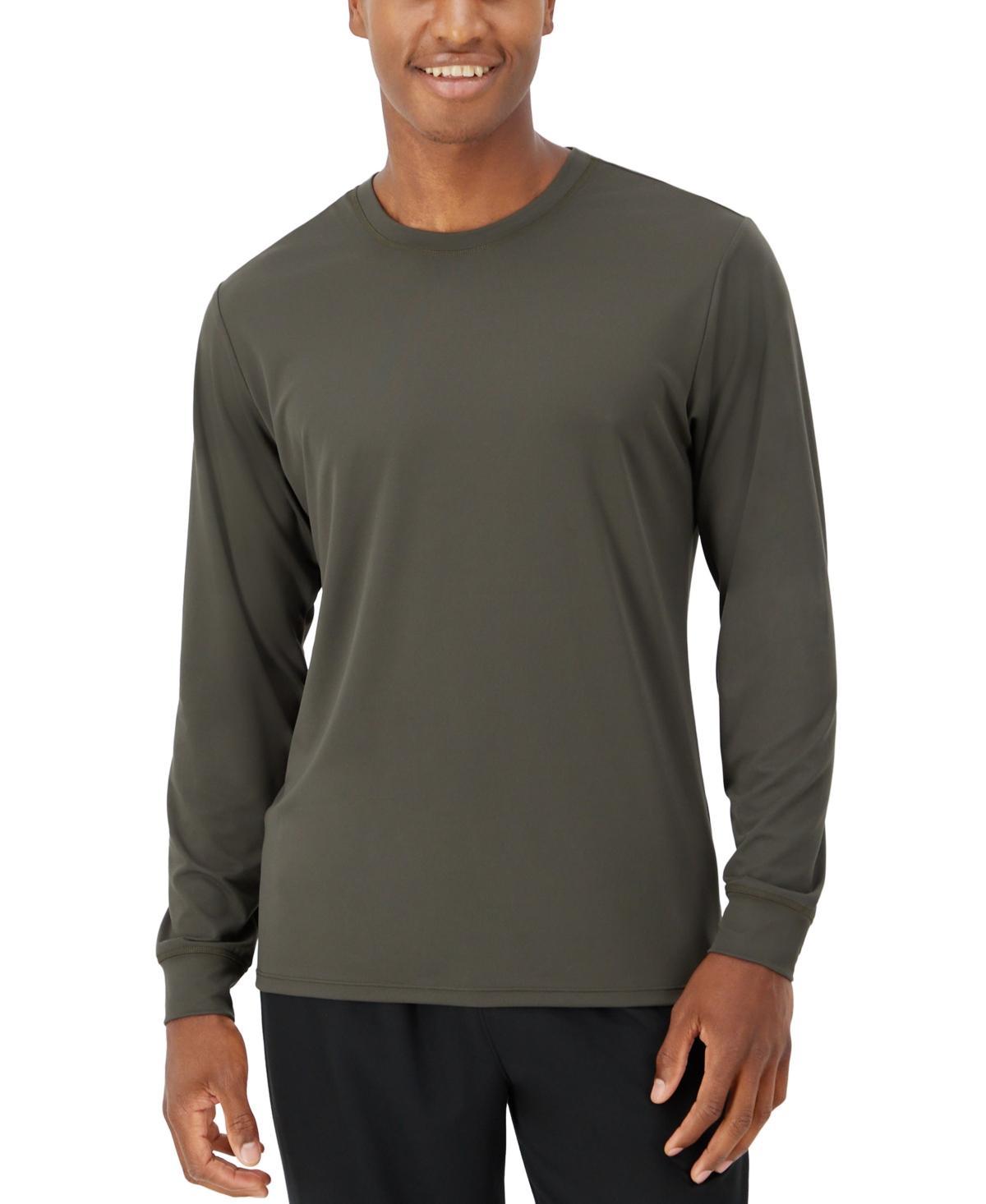Men's Hanes Moves™ Long Sleeve Performance Tee, Size: Small, Gray Encore Product Image