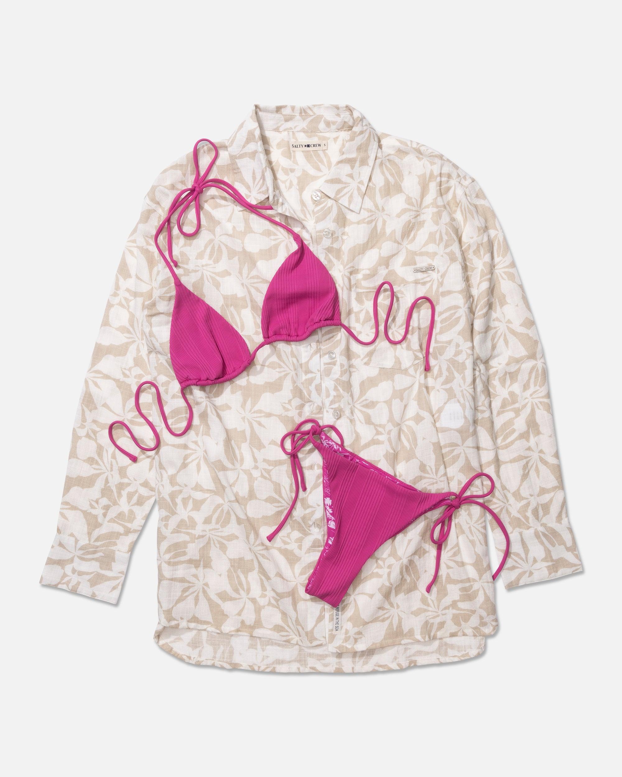 Seafarer Tri Bikini Top - Raspberry Female Product Image