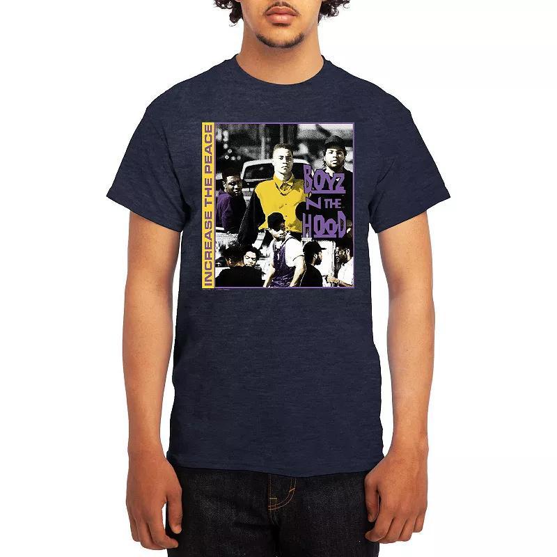 Men's Boyz N' The Hood Increase The Peace Duo-Chrome Graphic Tee, Boy's, Size: Small, Blue Product Image