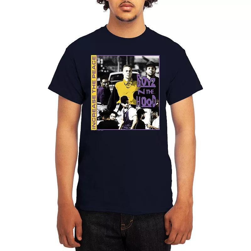 Men's Boyz N' The Hood Increase The Peace Duo-Chrome Graphic Tee, Boy's, Size: Small, Blue Product Image