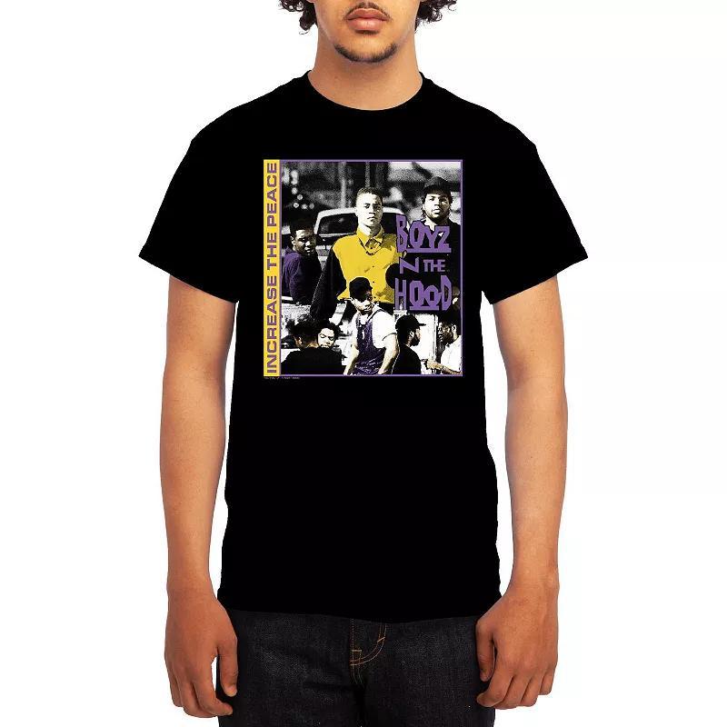 Men's Boyz N' The Hood Increase The Peace Duo-Chrome Graphic Tee, Boy's, Size: Small, Blue Product Image