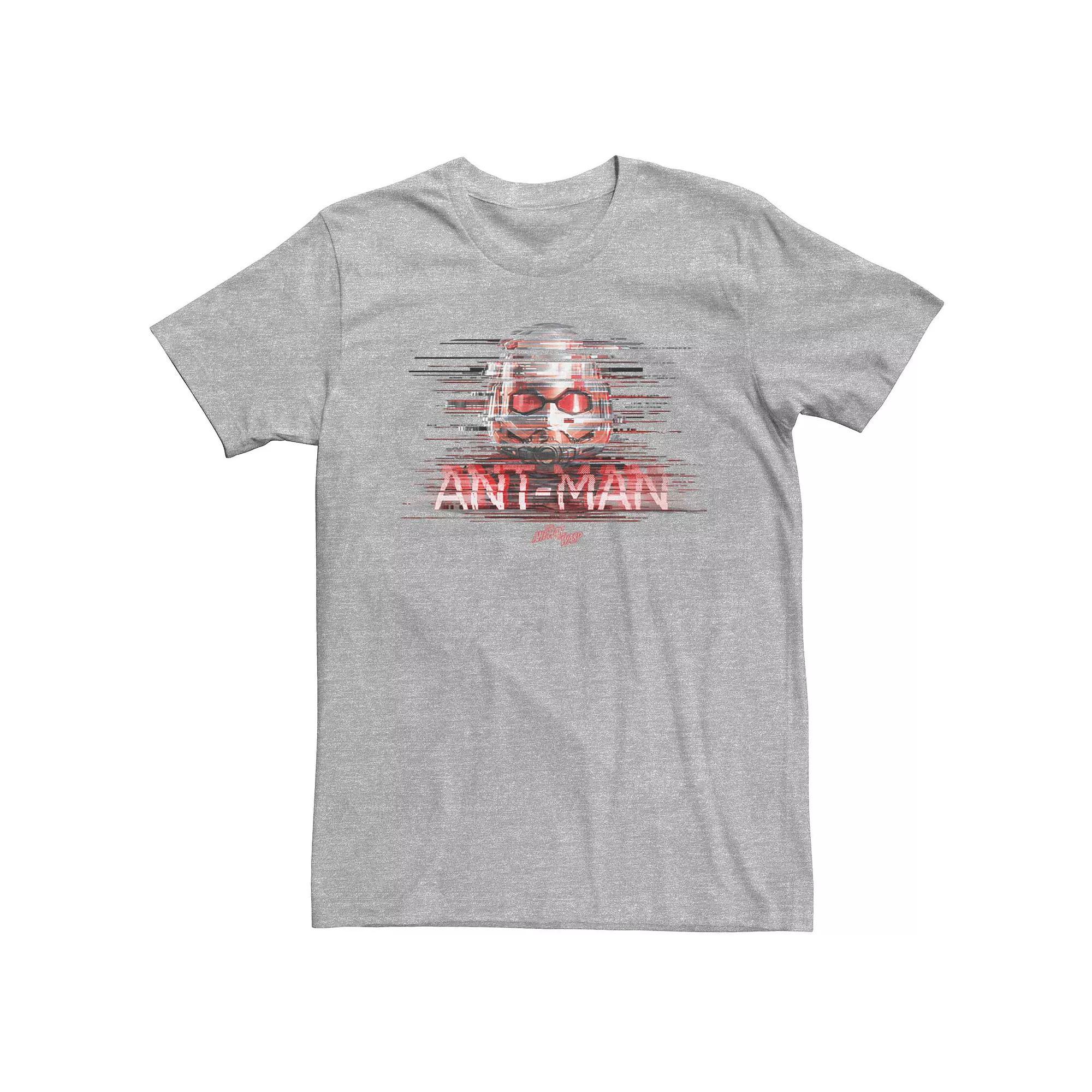 Mens Marvel Ant-Man And The Wasp Ant-Man Distorted Poster Tee Athletic Grey Product Image