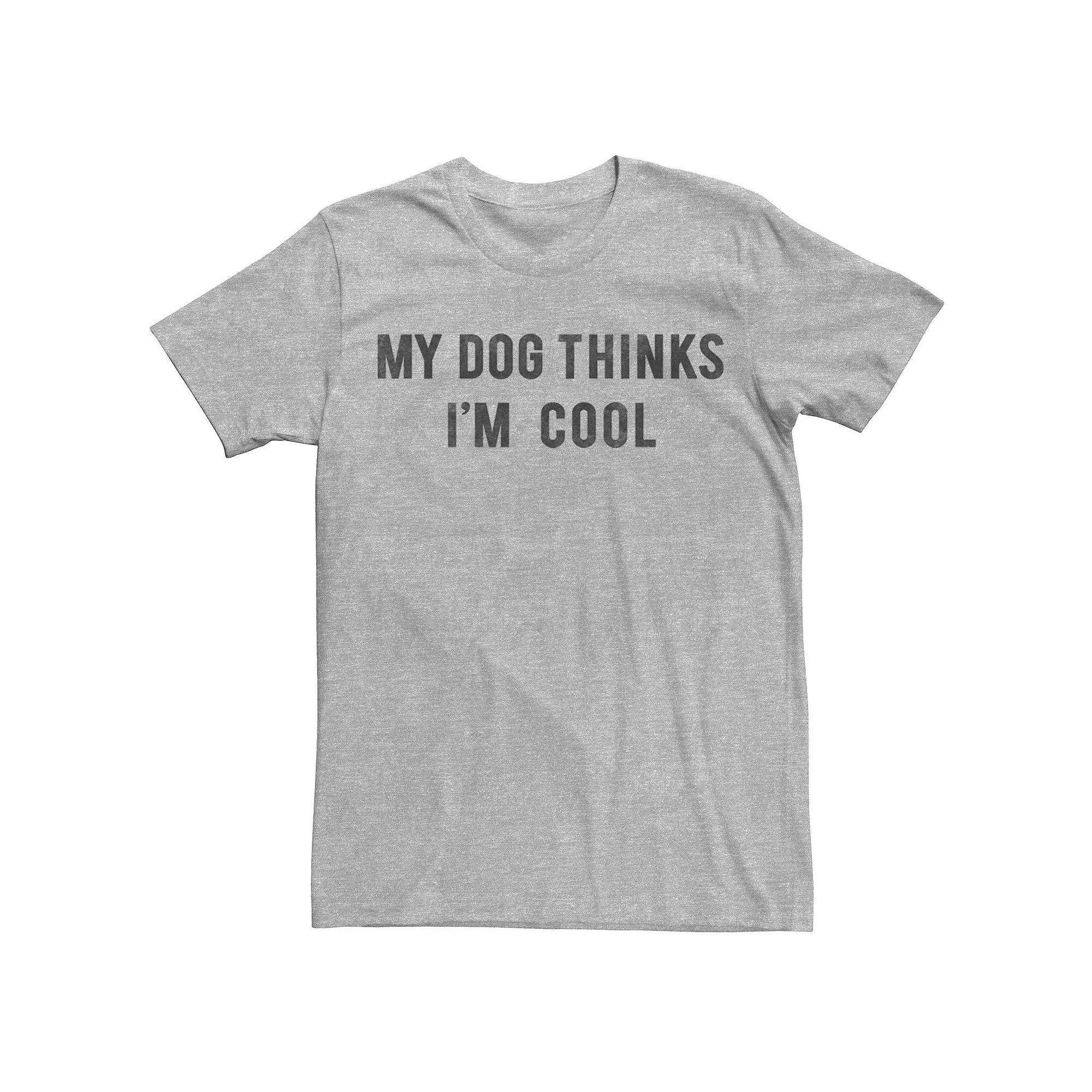 Men's My Dog Thinks I'm Cool Tee, Size: Medium, Athletic Grey Product Image