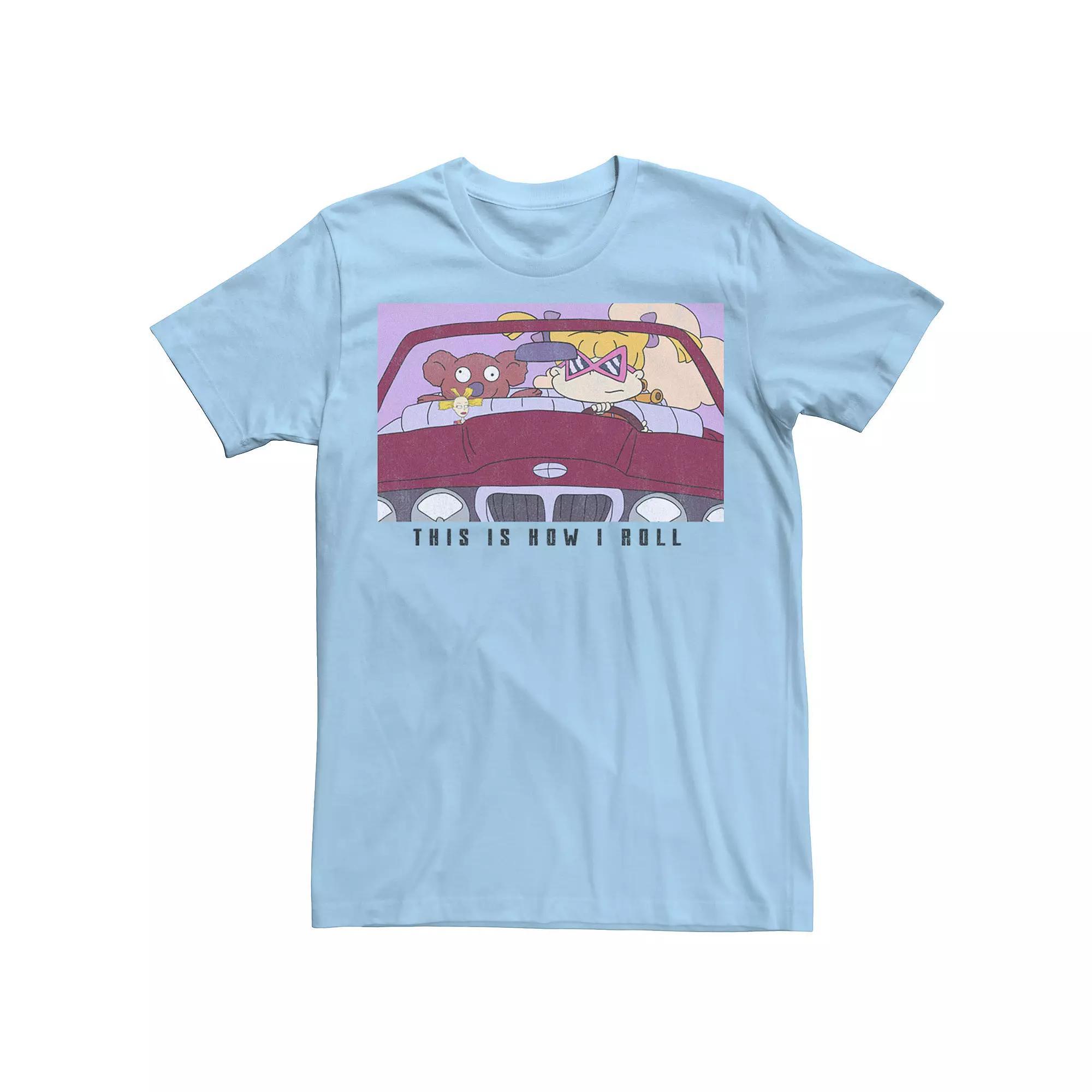 Men's Rugrats Angelica This Is How I Roll Tee, Boy's, Size: Medium, Natural Product Image