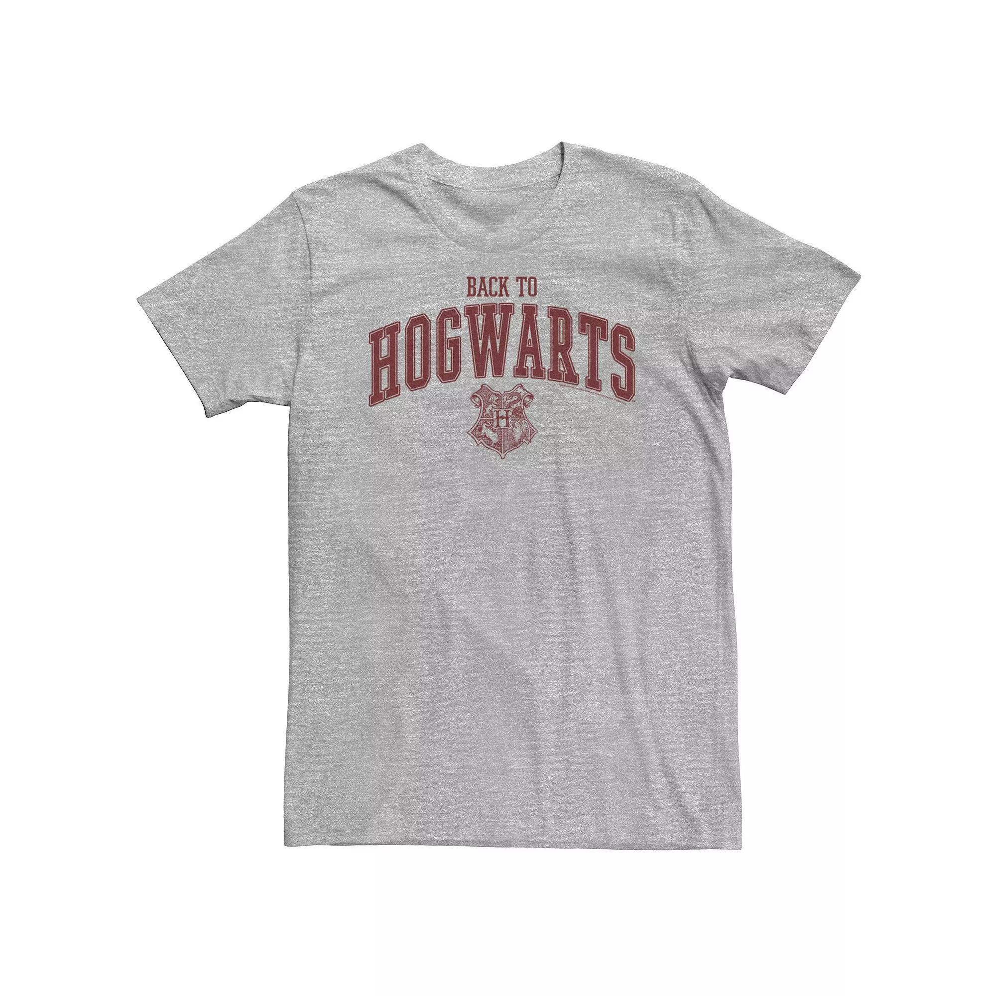 Big & Tall Harry Potter Deathly Hallows 2 Back To Hogwarts StampTee, Men's, Size: XXL Tall, Athletic Grey Product Image