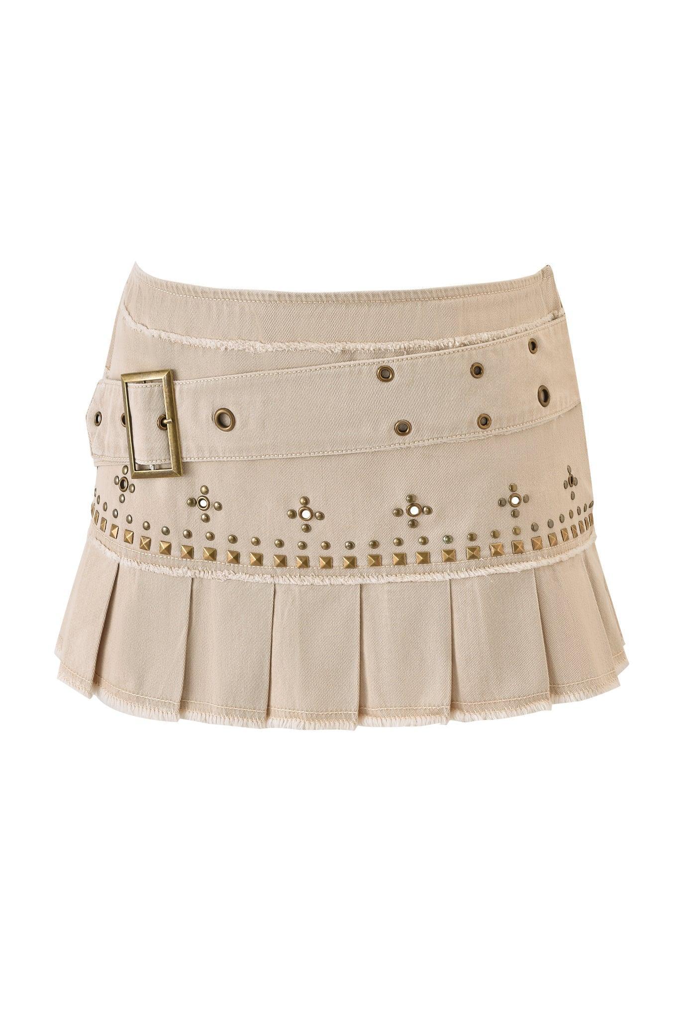 MASON MINI SKIRT - TAN Product Image