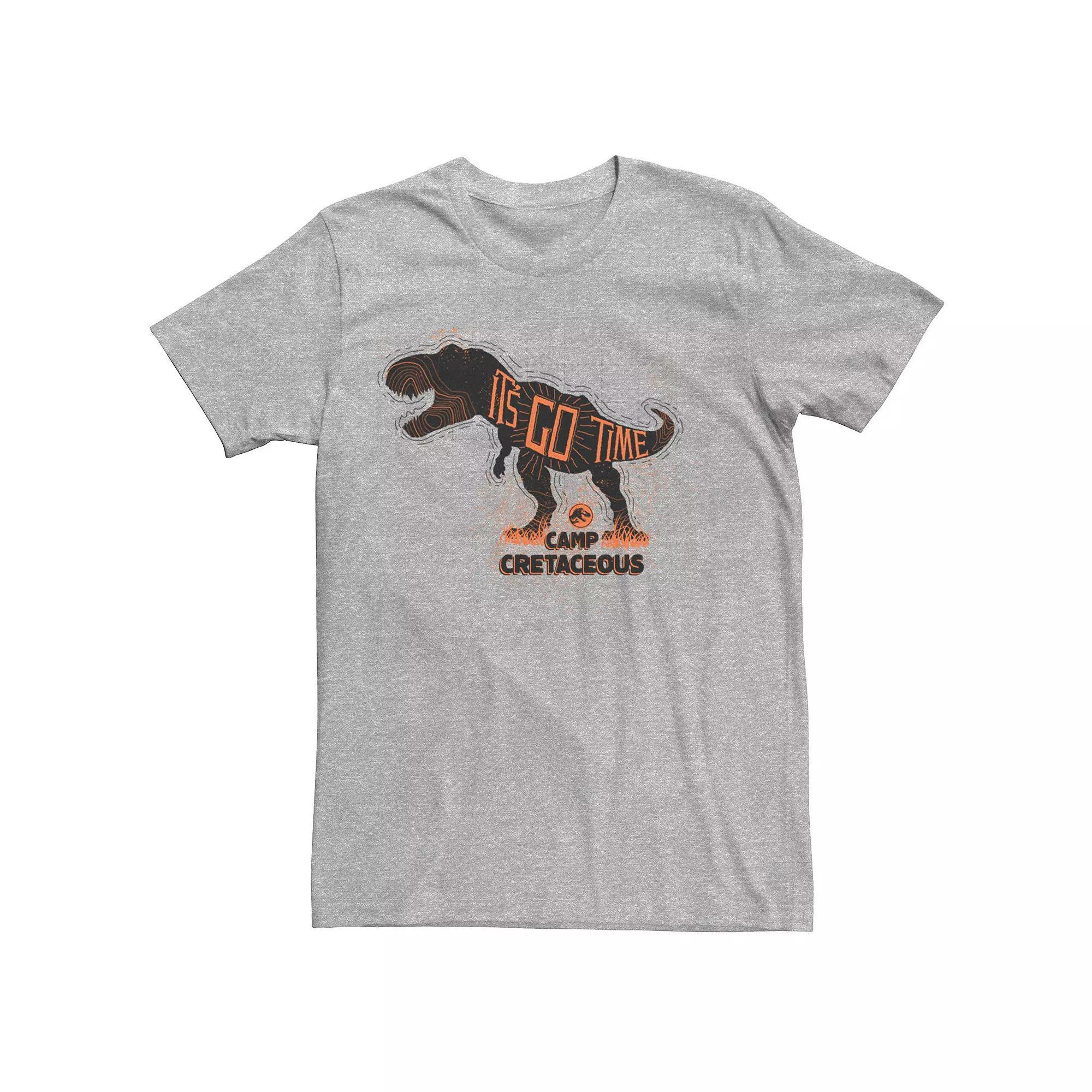 Men's Jurassic World: Camp Cretaceous T-Rex It's Go Time Tee, Size: Small, Athletic Grey Product Image