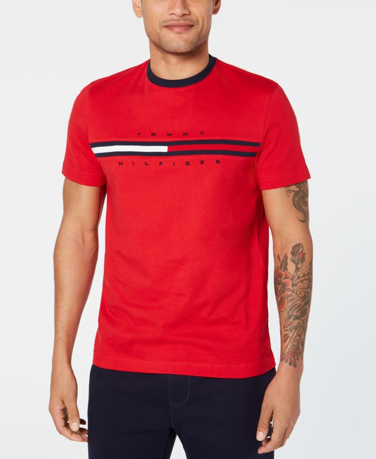 Men's Tommy Hilfiger Tino Logo Tee, Size: XL, Blue Product Image