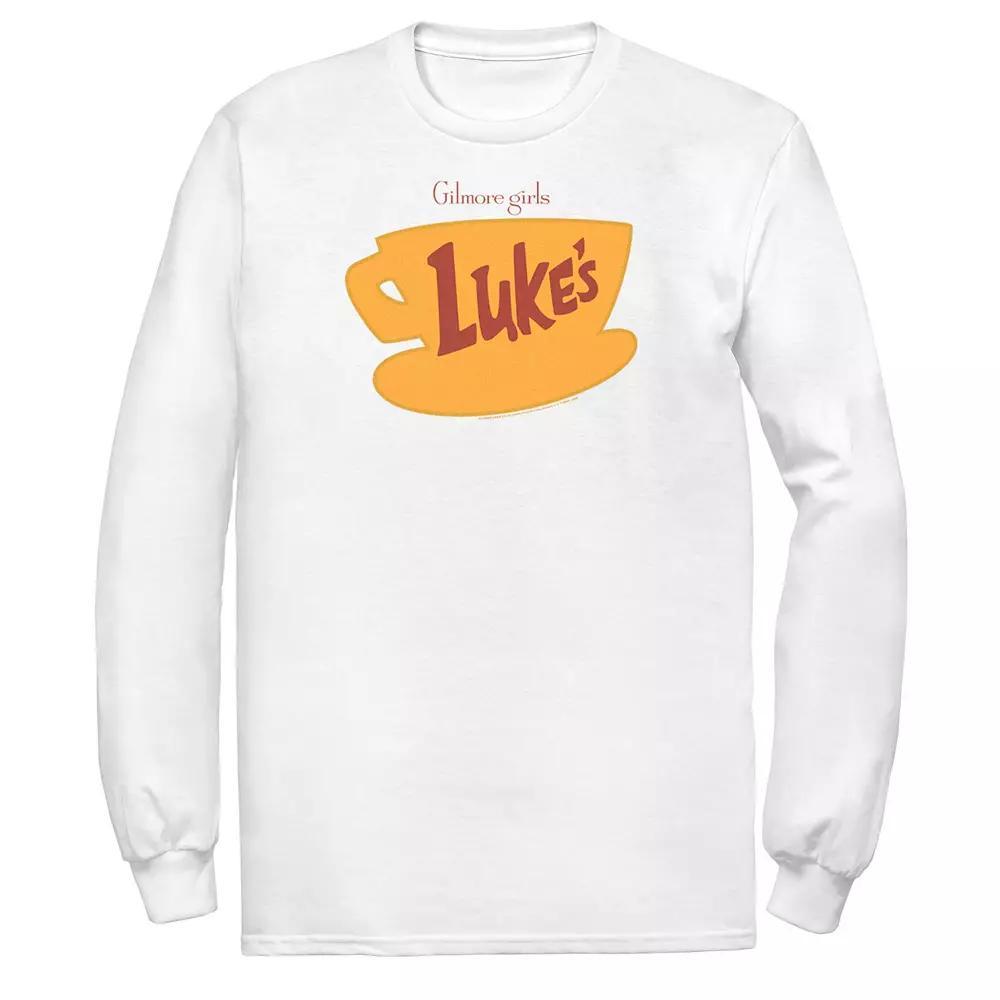 Men's Gilmore Girls Luke's Logo Tee, Size: 3XL, White Product Image