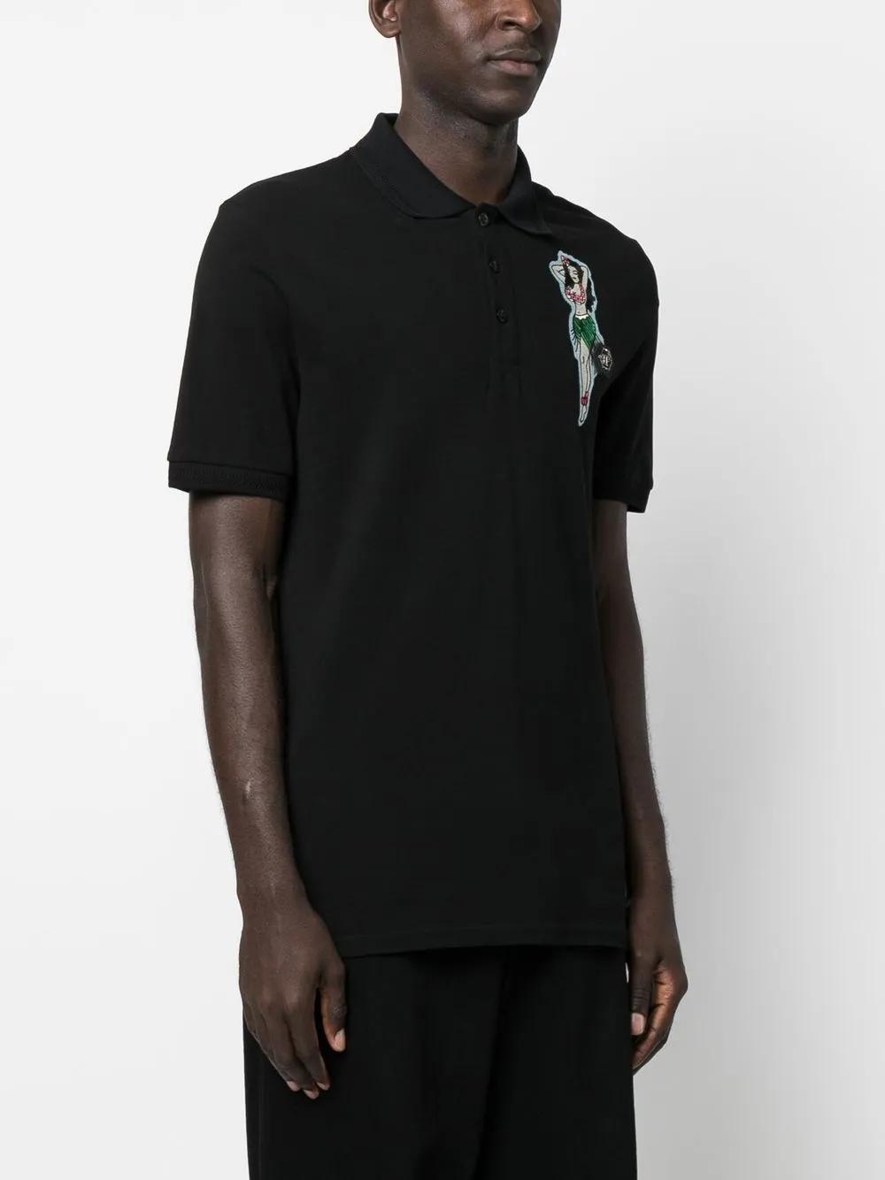 logo-patch polo shirt Product Image