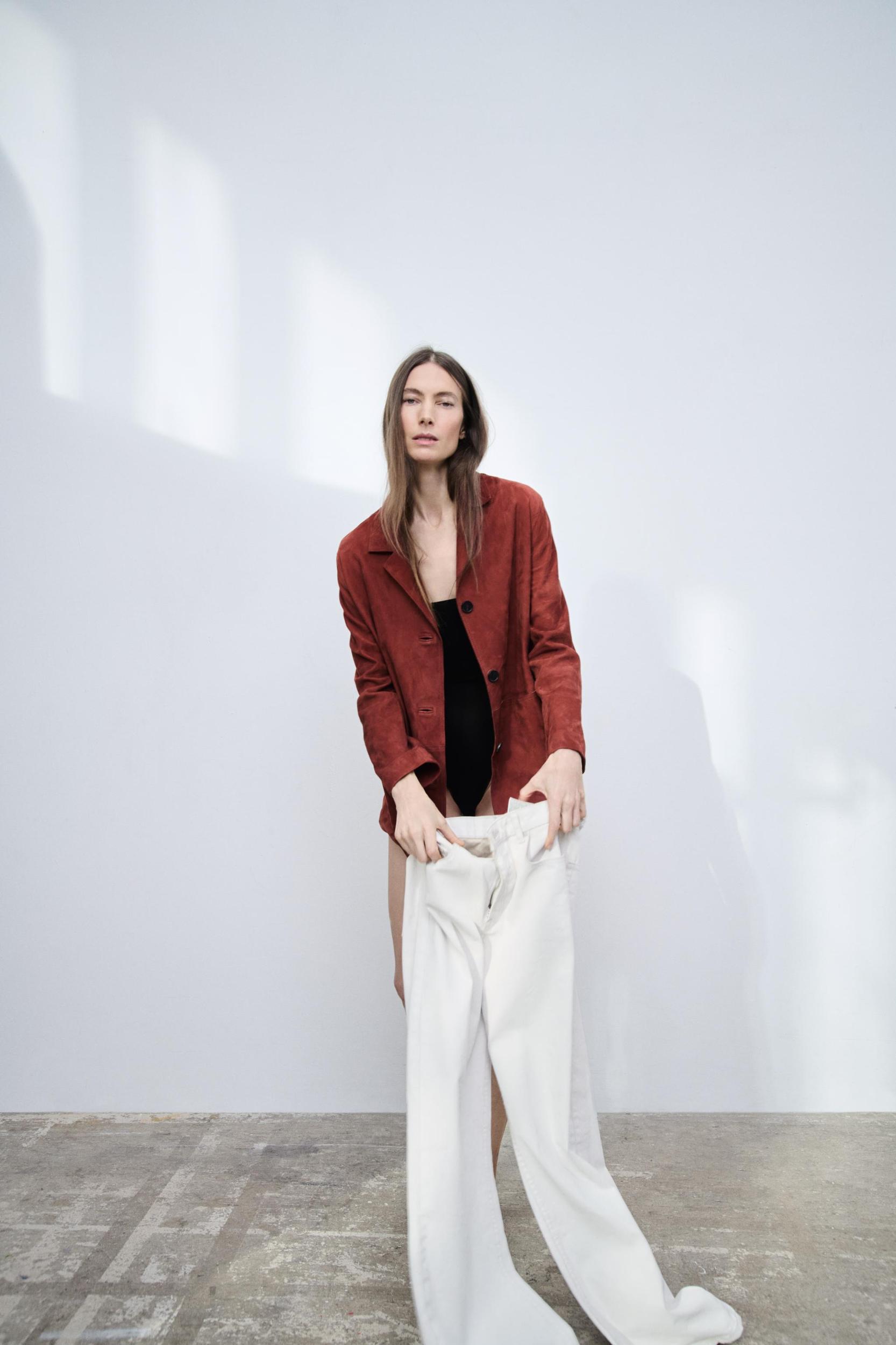 100% SUEDE BLAZER ZW COLLECTION LIMITED EDITION Product Image