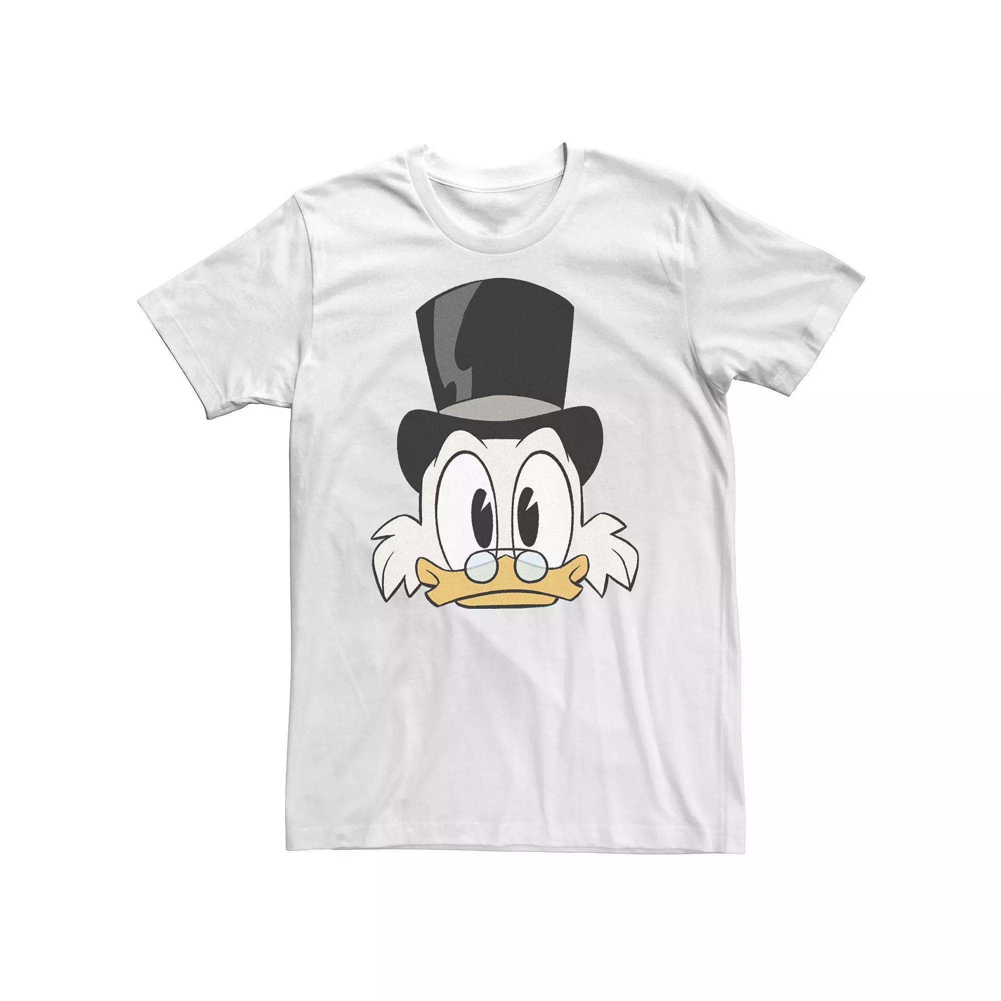 Big & Tall Disney DuckTales Scrooge McDuck Big Face Tee, Men's, Size: 3XL, White Product Image