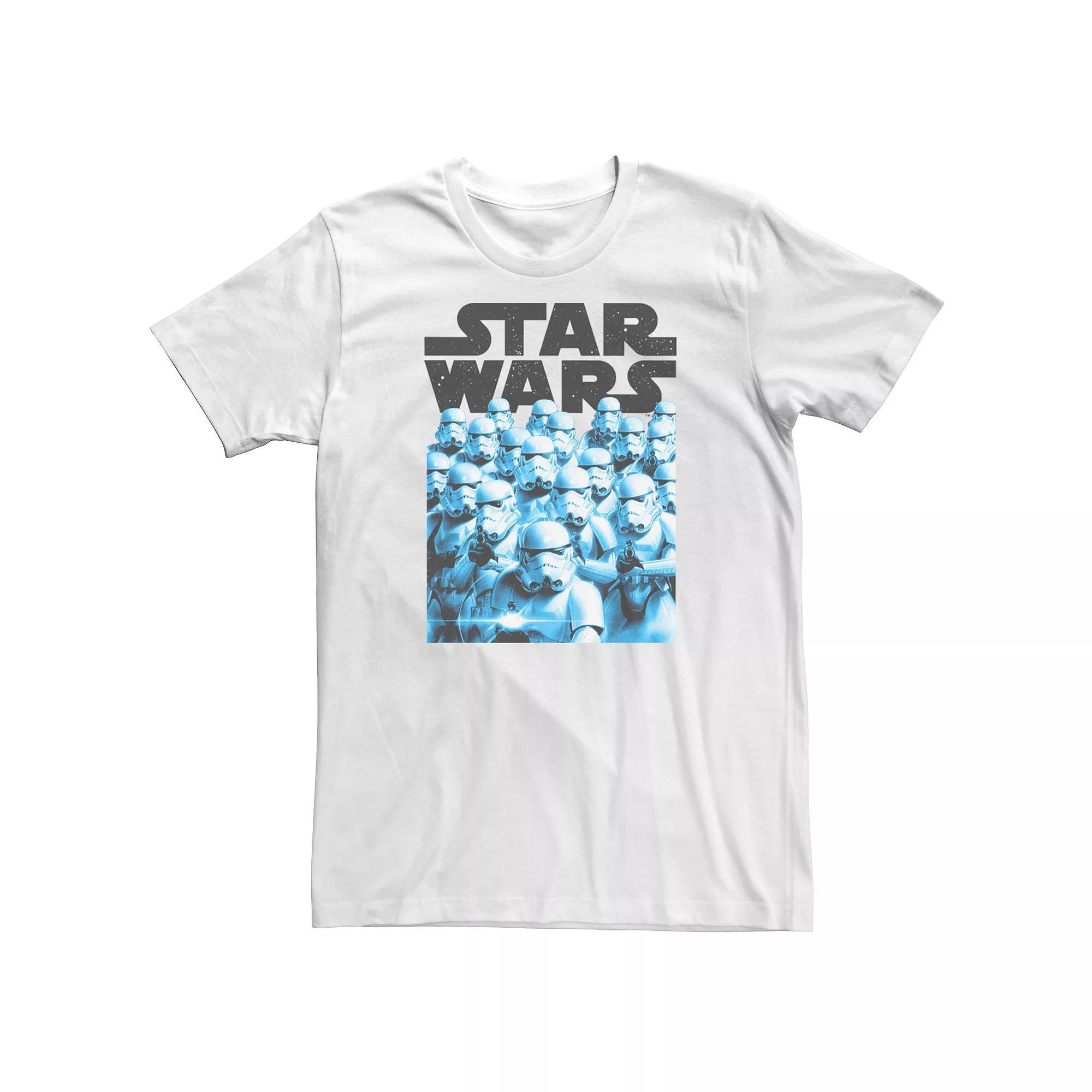 Big & Tall Star Wars Stormtroopers Poster Tee, Men's, Size: 4XL Tall, White Product Image