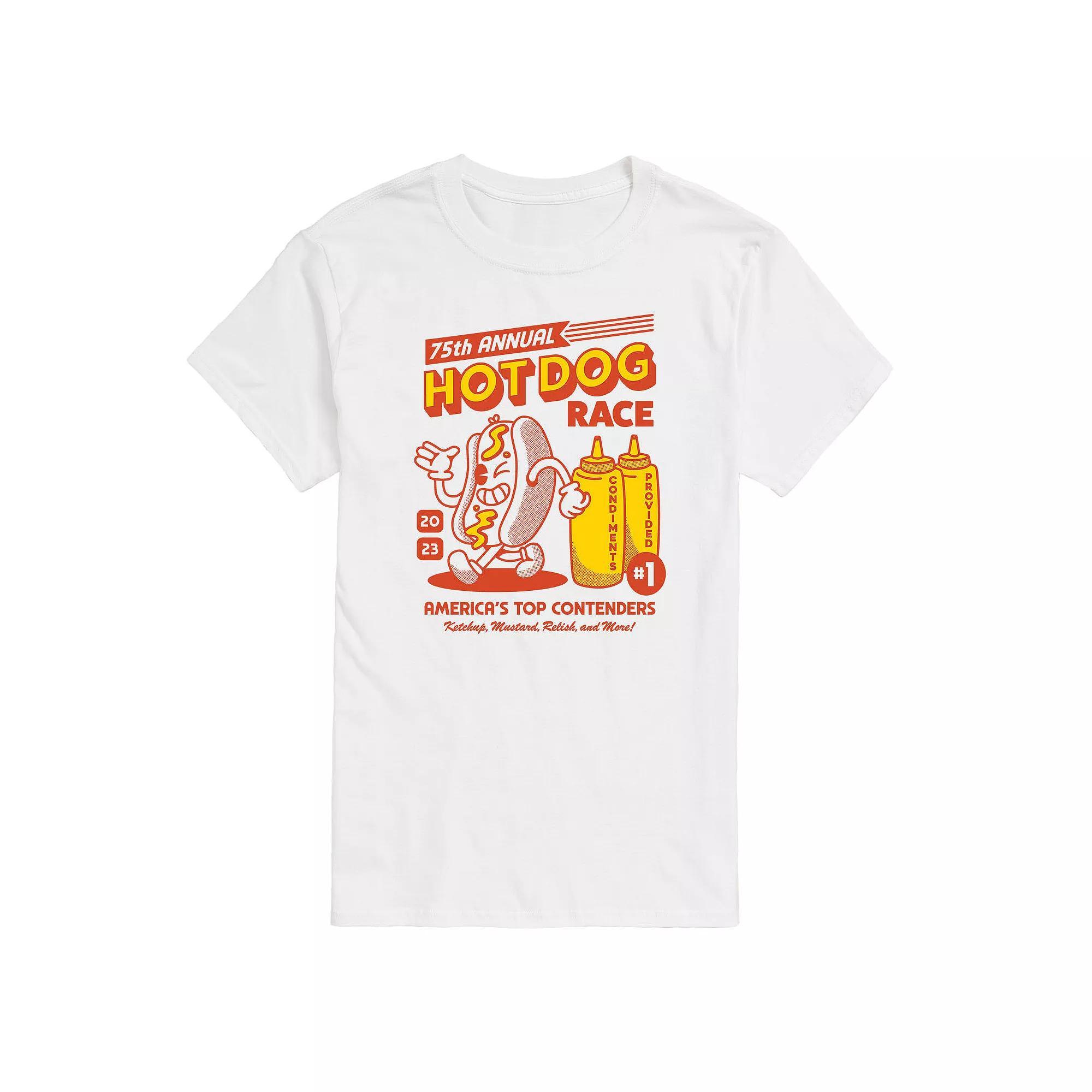 Mens Hot Dog Race Graphic Tee Product Image