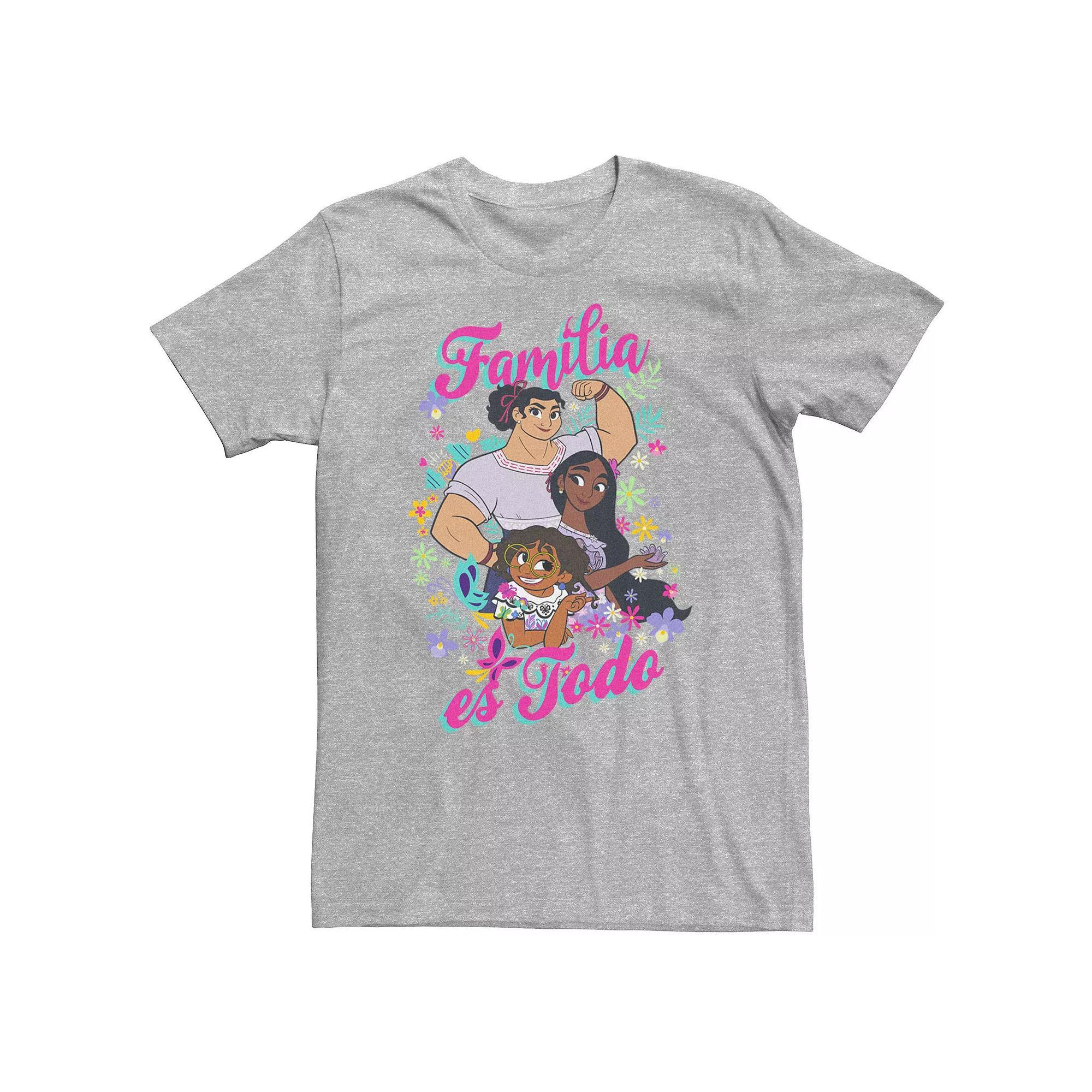 Big & Tall Disney Encanto Familia Madrigal Es Todo Tee, Men's, Size: 3XL, Athletic Grey Product Image