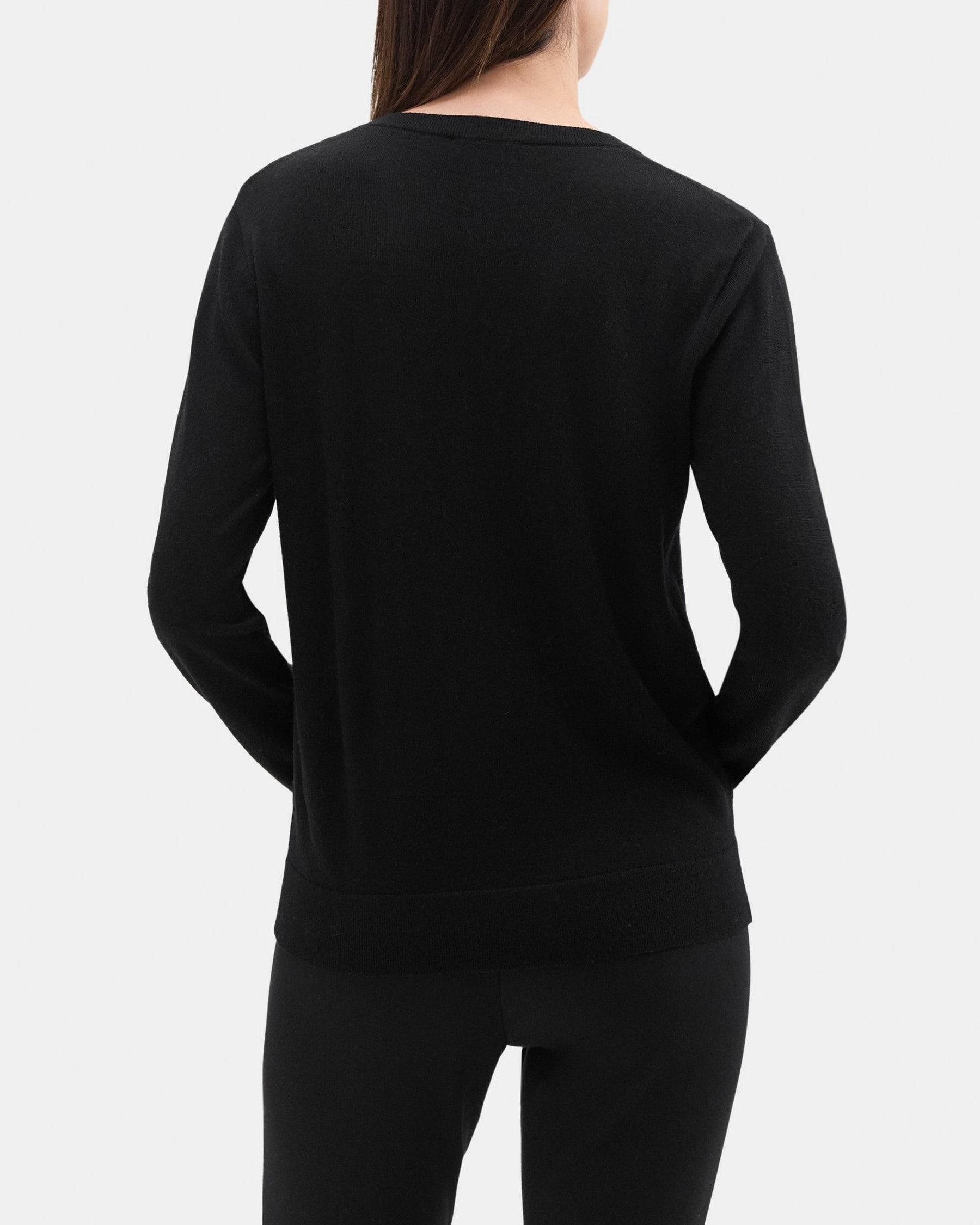 Crewneck Cardigan in Fine Merino Wool Product Image