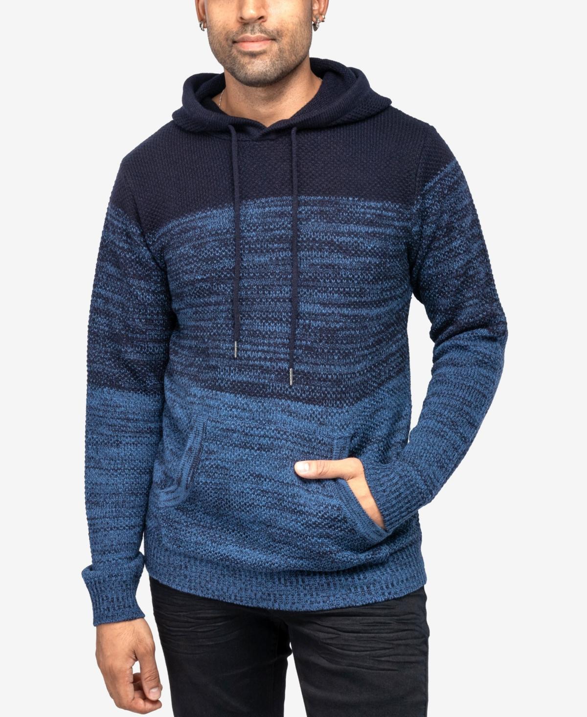 Men's Xray Regular-Fit Colorblock Pullover Hooded Sweater, Size: XXL, White Product Image