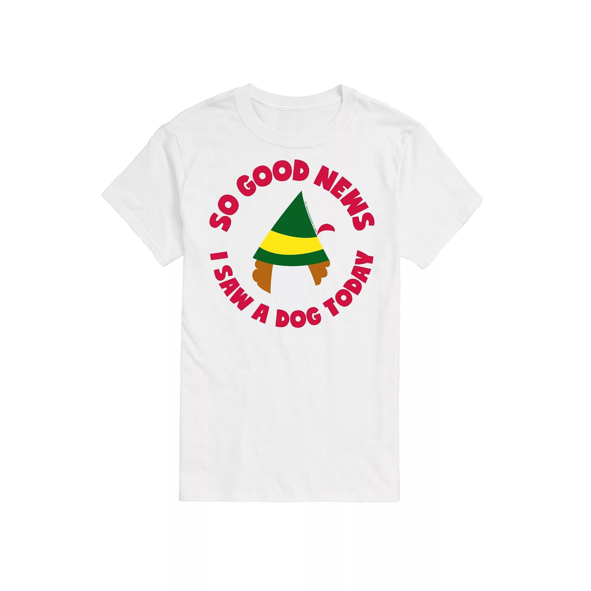 Men's Elf Saw A Dog Tee, Size: Large, Black Product Image