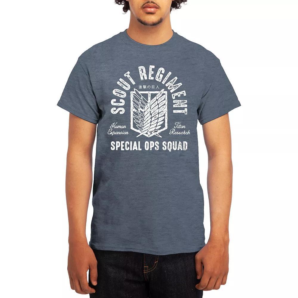 Men's Attack on Titan Red Titan Versus Titan Tee, Boy's, Size: Medium, Blue Product Image