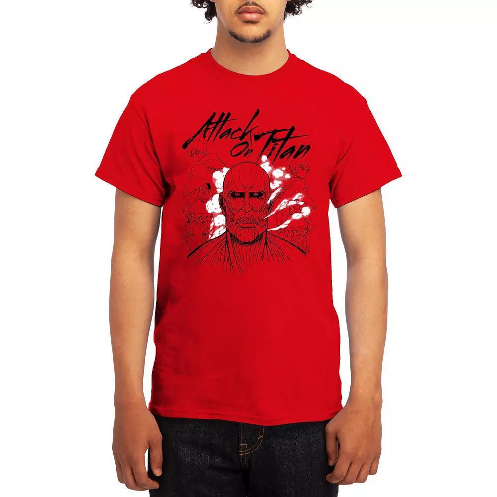 Men's Attack on Titan Sketch Design Group Tee, Boy's, Size: XXL, Lt Blue Product Image