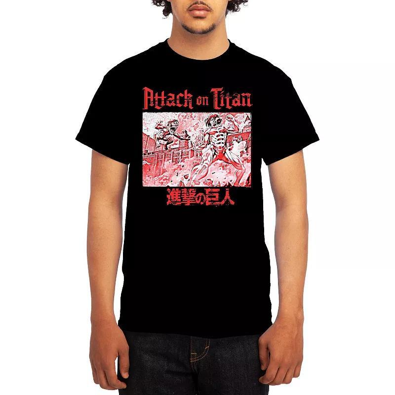 Men's Attack on Titan Red Titan Versus Titan Tee, Boy's, Size: Medium, Blue Product Image